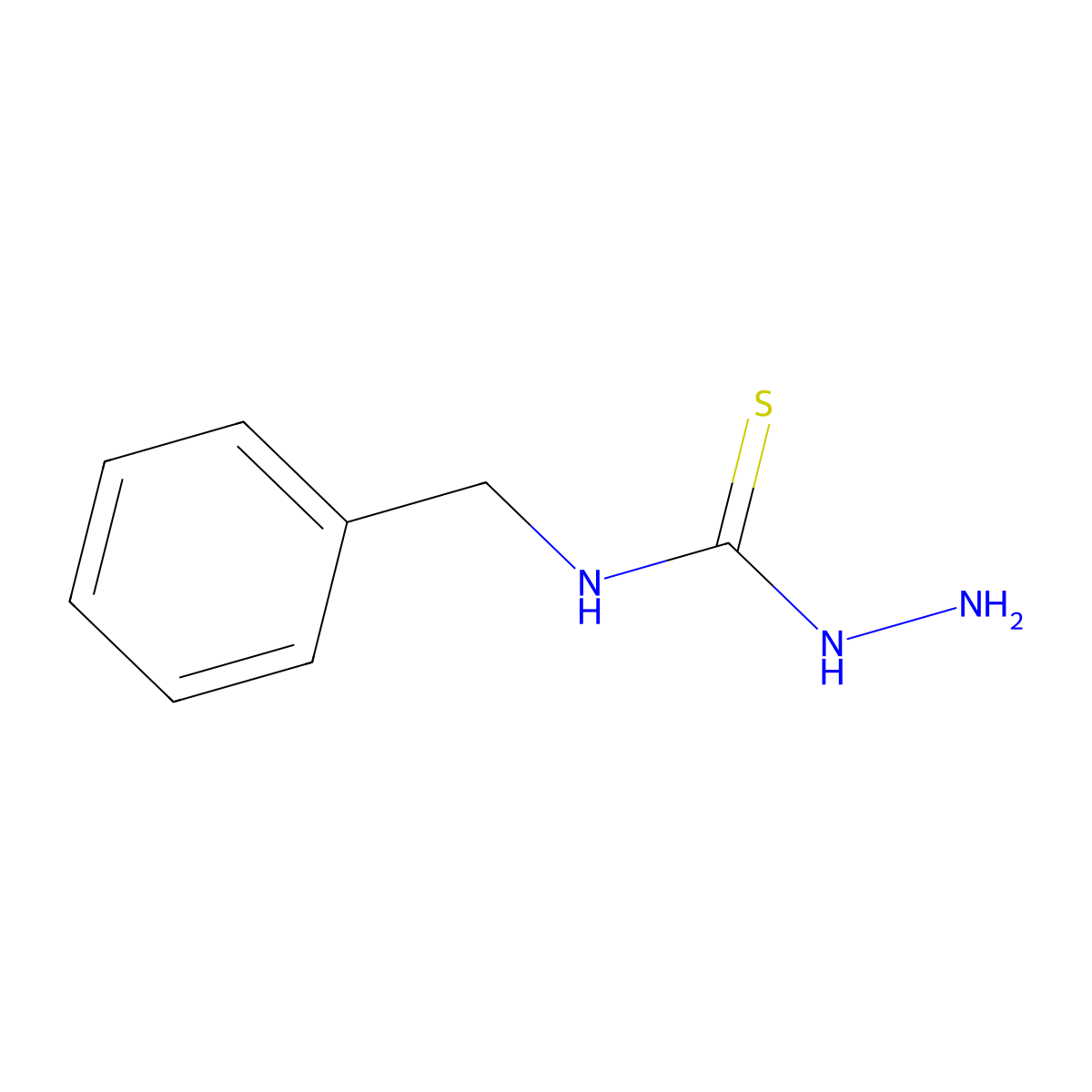3-Amino-1-benzylthiourea molecular structure, CAS 13431-41-9