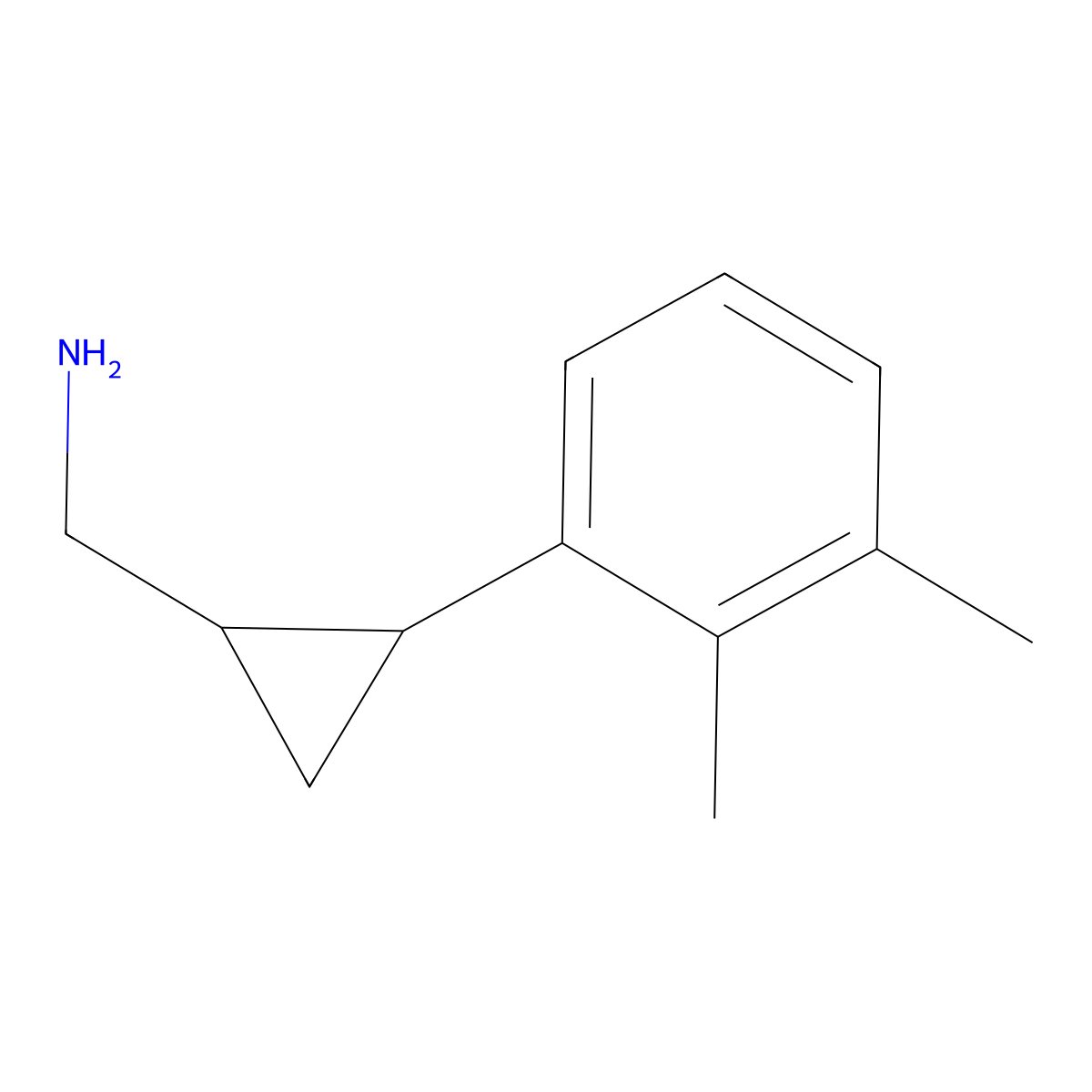 [2-(2,3-Dimethylphenyl)cyclopropyl]methanamine molecular structure, CAS 1343103-15-0