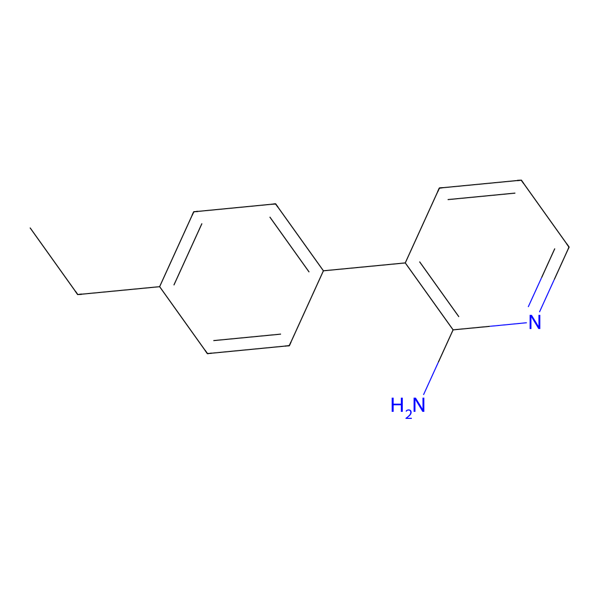 3-(4-Ethylphenyl)pyridin-2-amine molecular structure, CAS 1343131-48-5