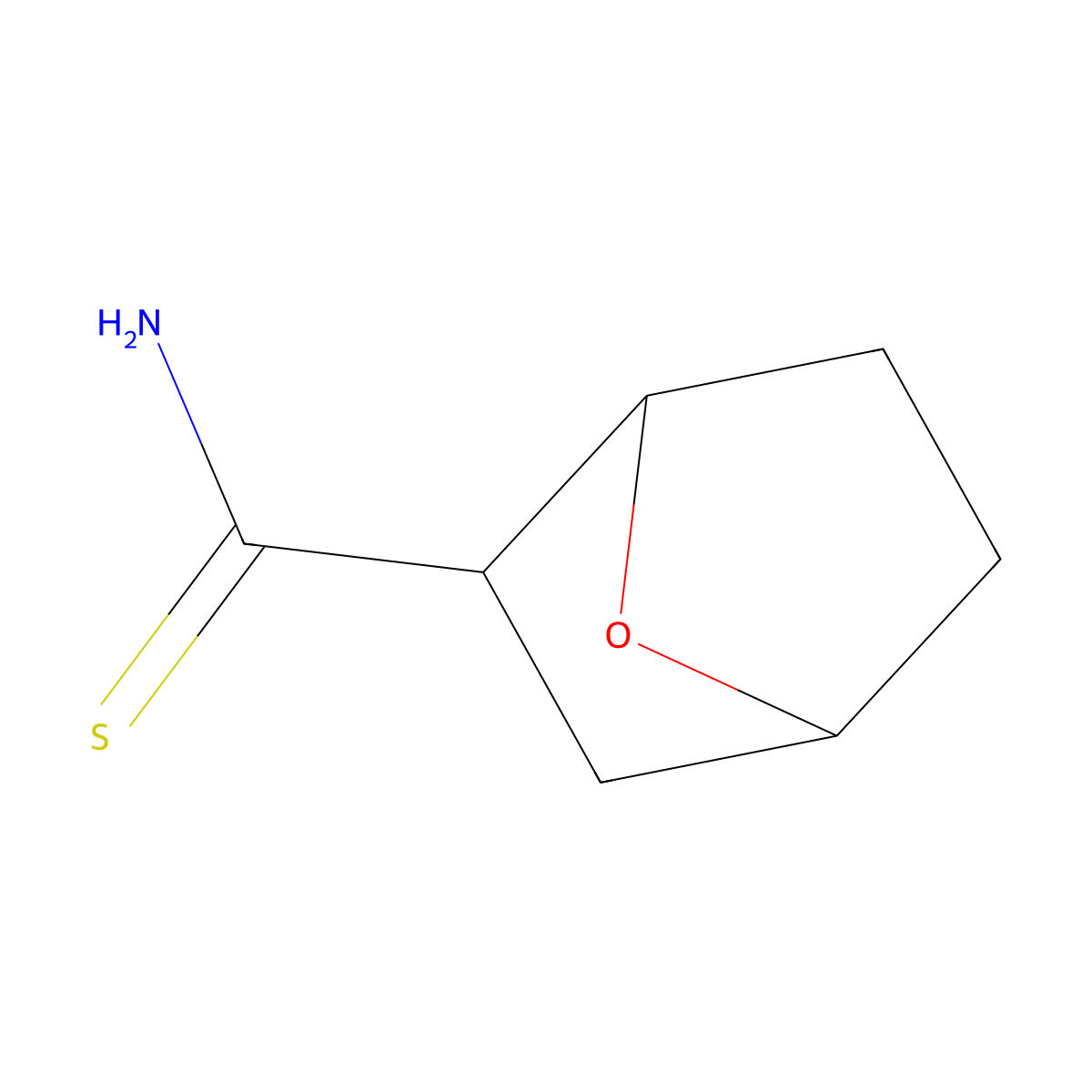 7-Oxabicyclo[2.2.1]heptane-2-carbothioamide molecular structure, CAS 1343132-85-3