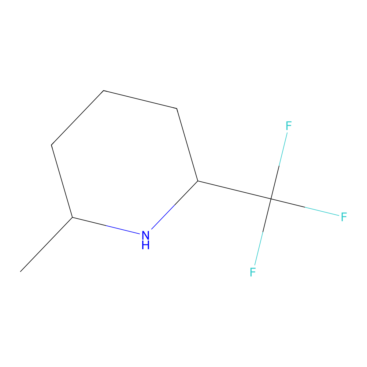 6-Methyl-2-trifluoromethylpiperidine molecular structure, CAS 1343143-23-6