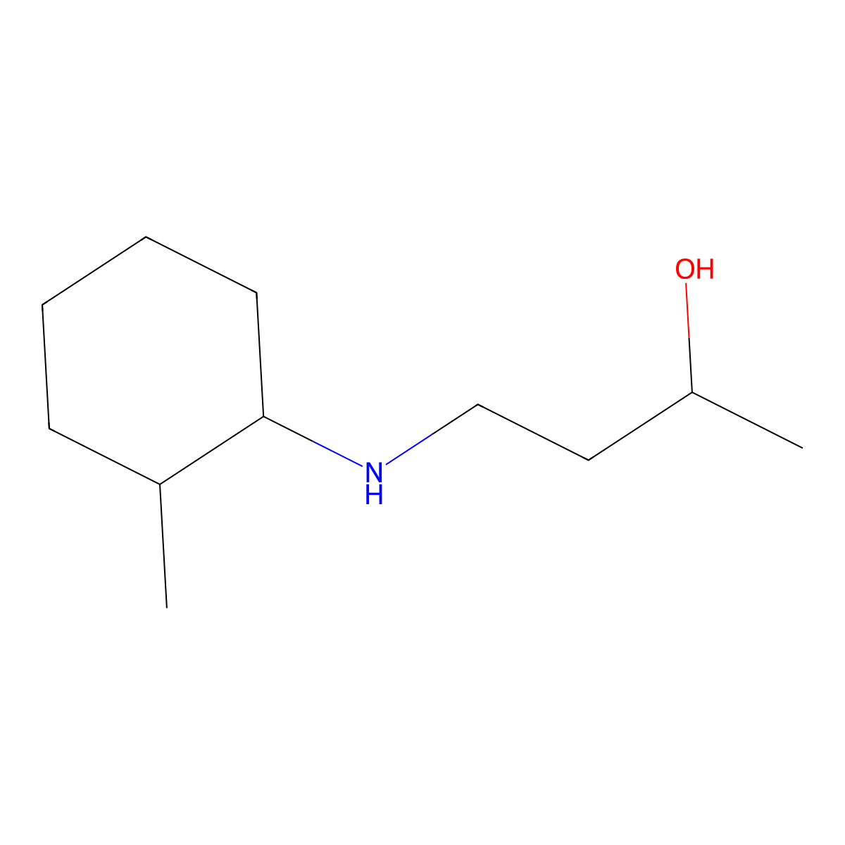 4-[(2-Methylcyclohexyl)amino]butan-2-ol molecular structure, CAS 1343149-29-0