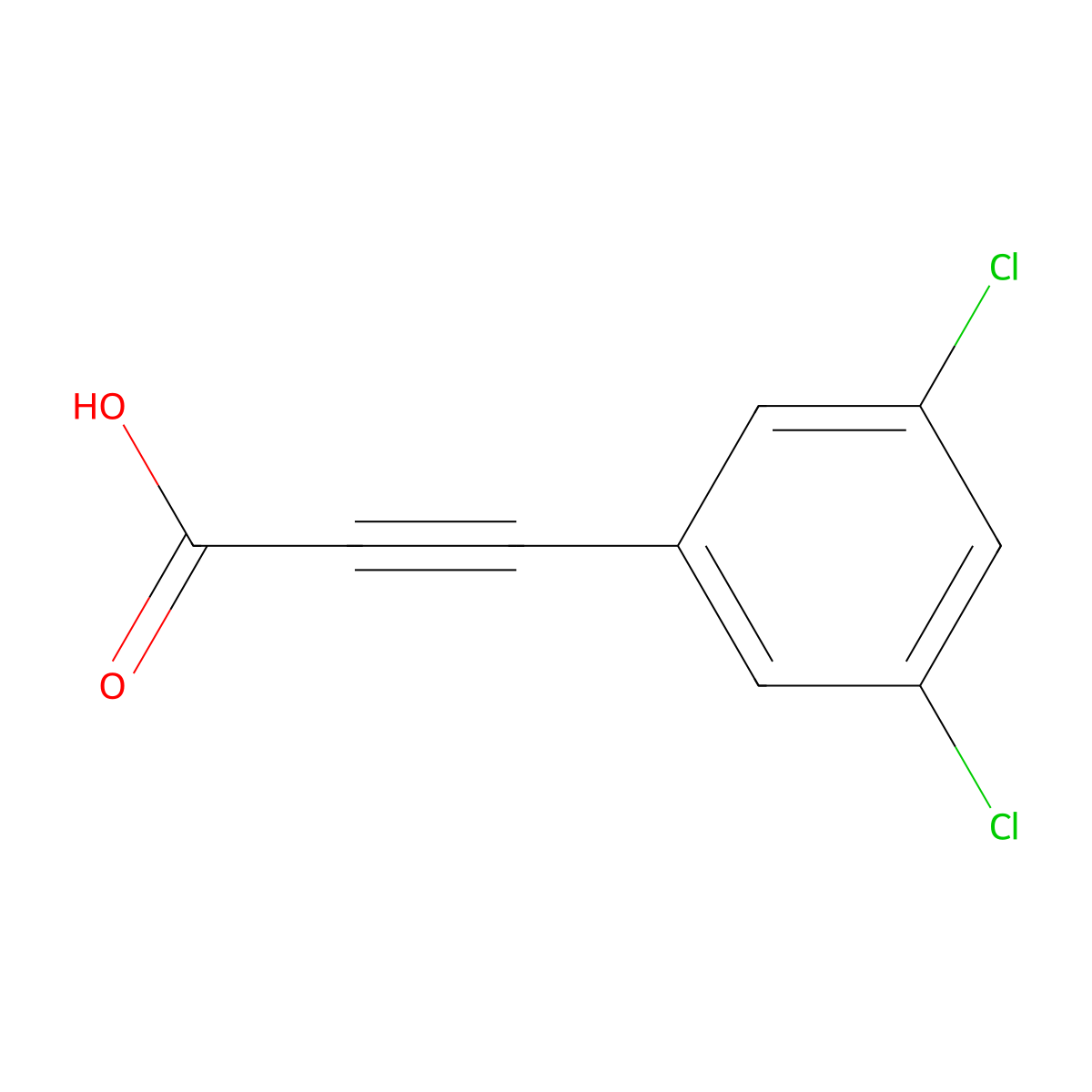 3-(3,5-Dichlorophenyl)propiolic acid molecular structure, CAS 1343152-27-1