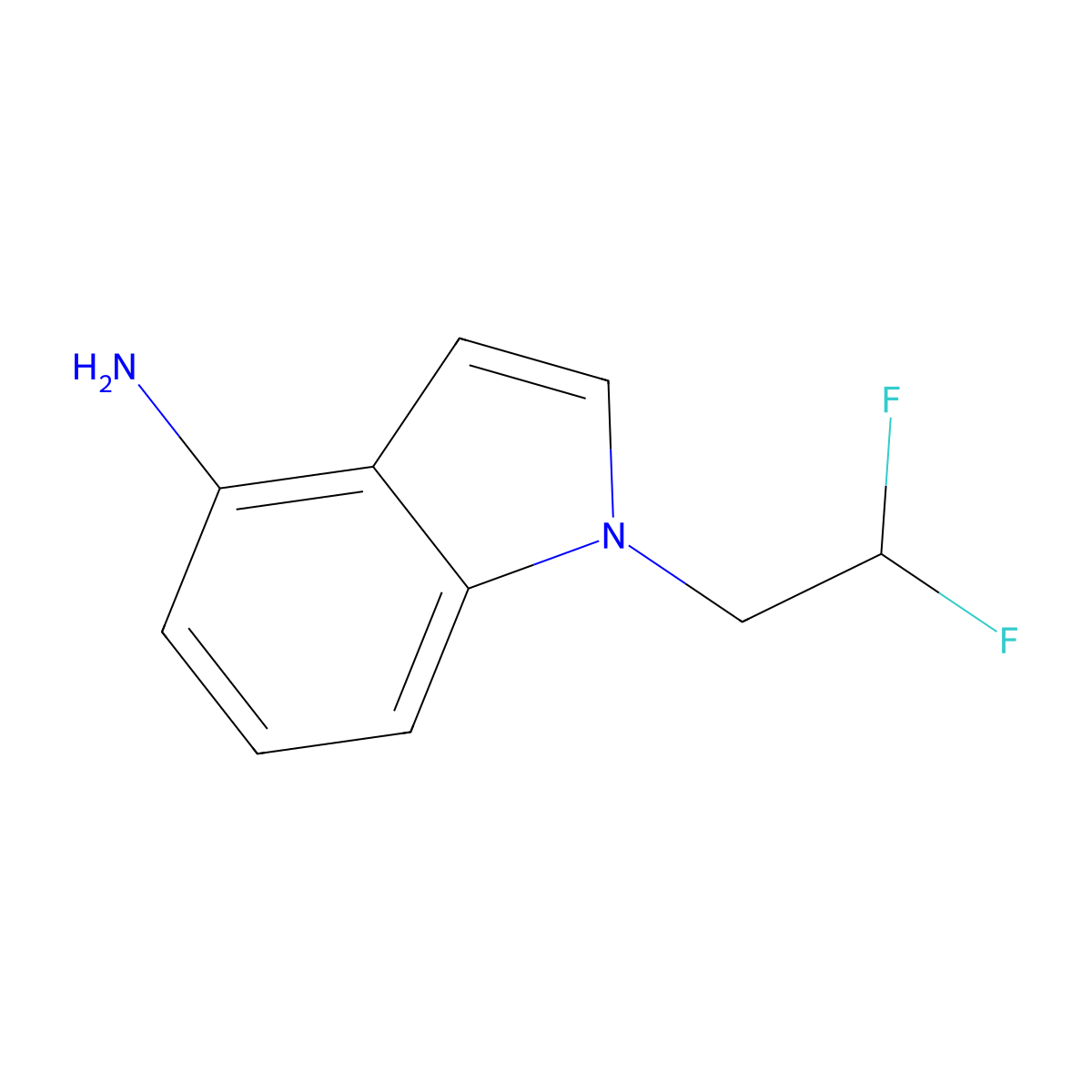 1-(2,2-Difluoroethyl)-1H-indol-4-amine molecular structure, CAS 1343153-93-4