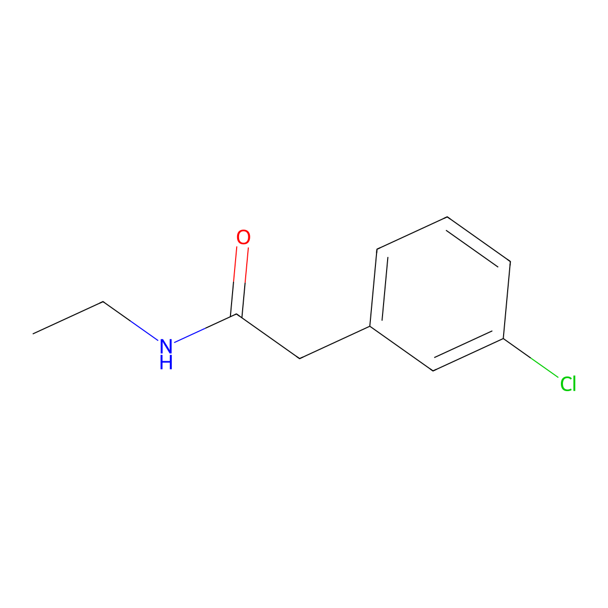 2-(3-chlorophenyl)-N-ethylacetamide molecular structure, CAS 1343154-17-5
