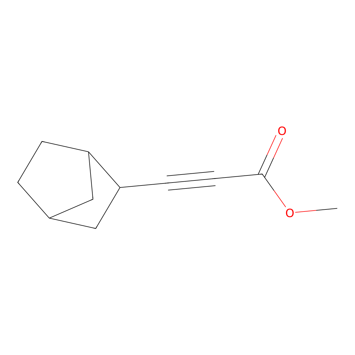 Methyl 3-{bicyclo[2.2.1]heptan-2-yl}prop-2-ynoate molecular structure, CAS 1343157-14-1