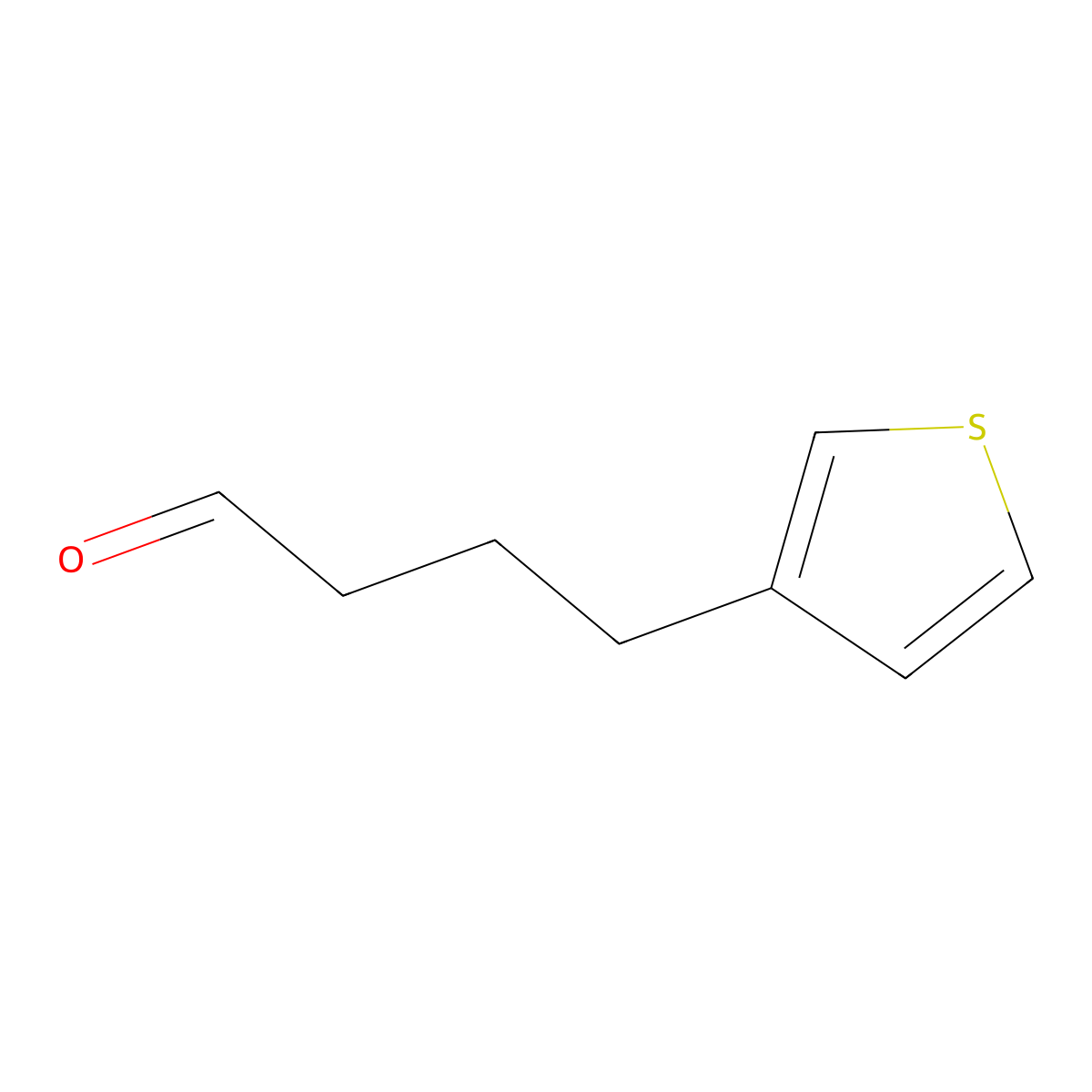 4-(Thiophen-3-yl)butanal molecular structure, CAS 1343157-37-8