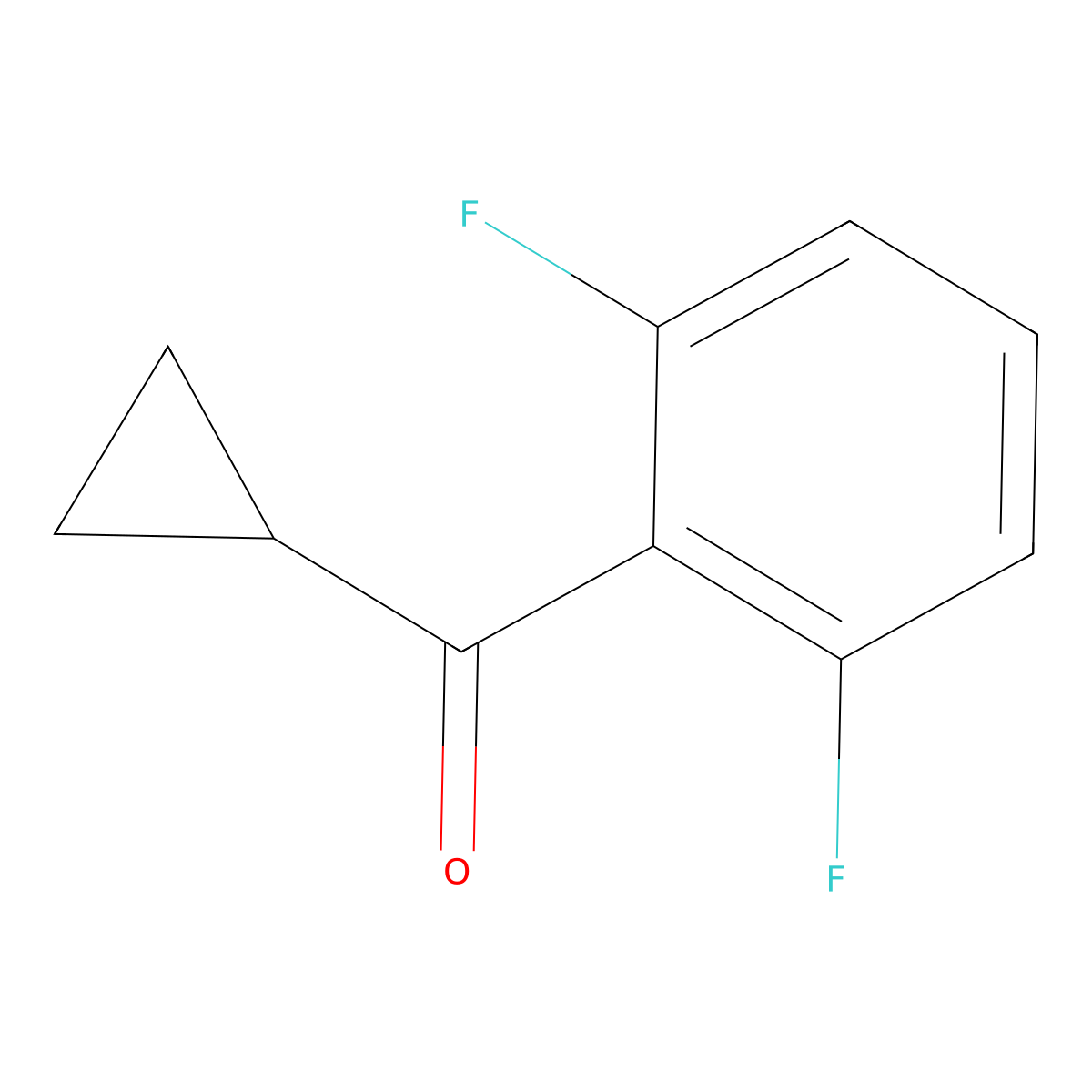 2,6-Difluorophenyl cyclopropyl ketone molecular structure, CAS 1343158-95-1