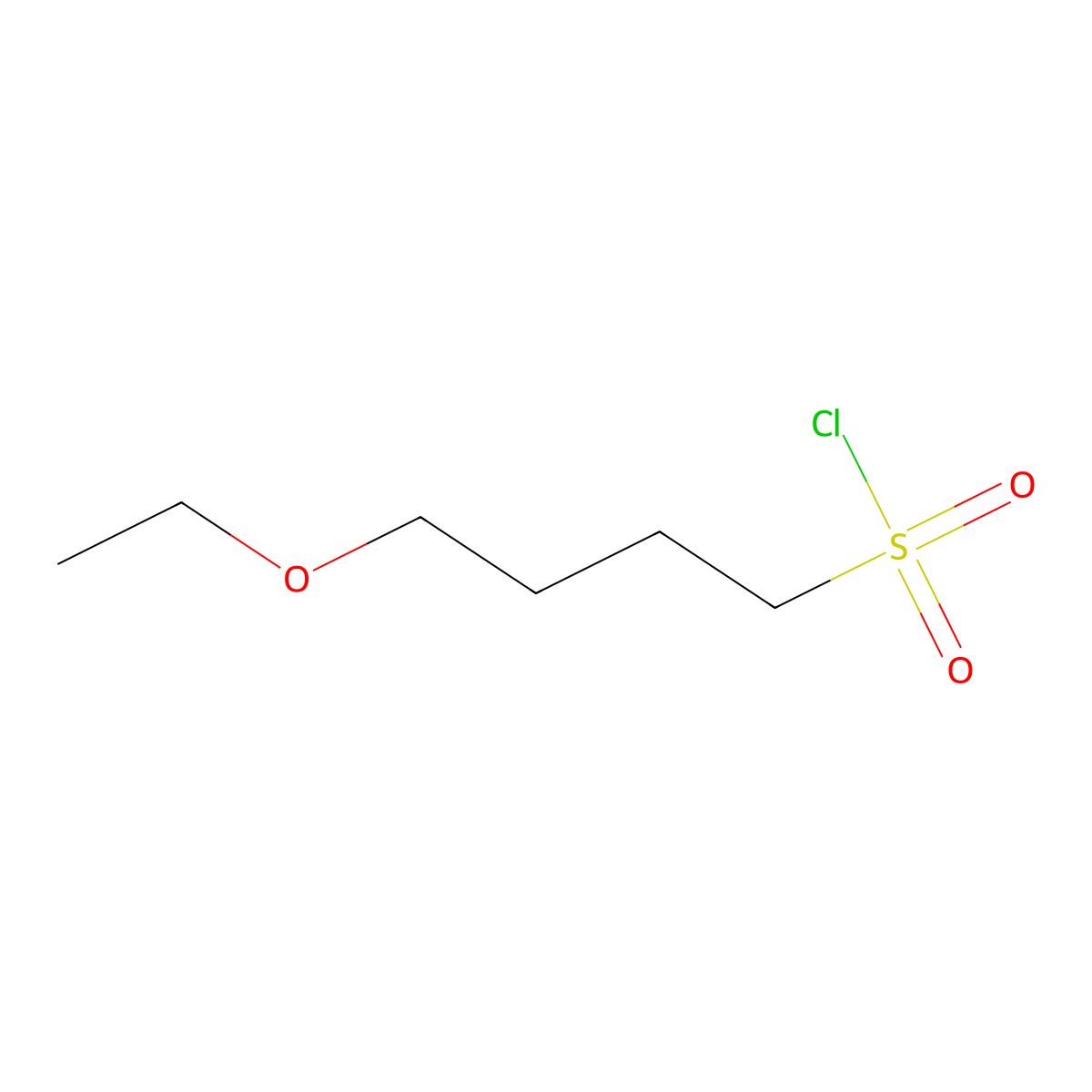 4-Ethoxybutane-1-sulfonylchloride molecular structure, CAS 1343160-21-3