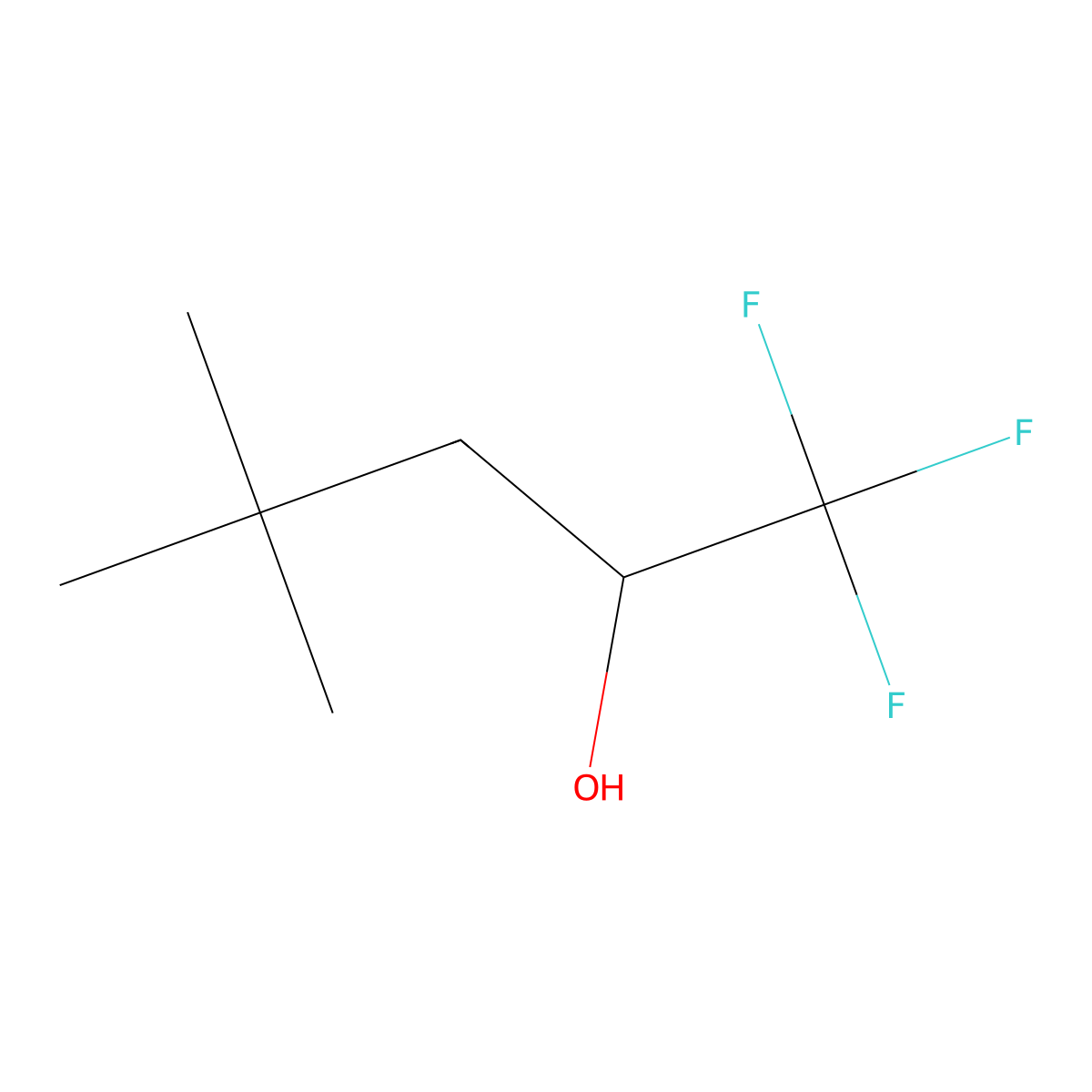 1,1,1-Trifluoro-4,4-dimethylpentan-2-ol molecular structure, CAS 1343163-35-8