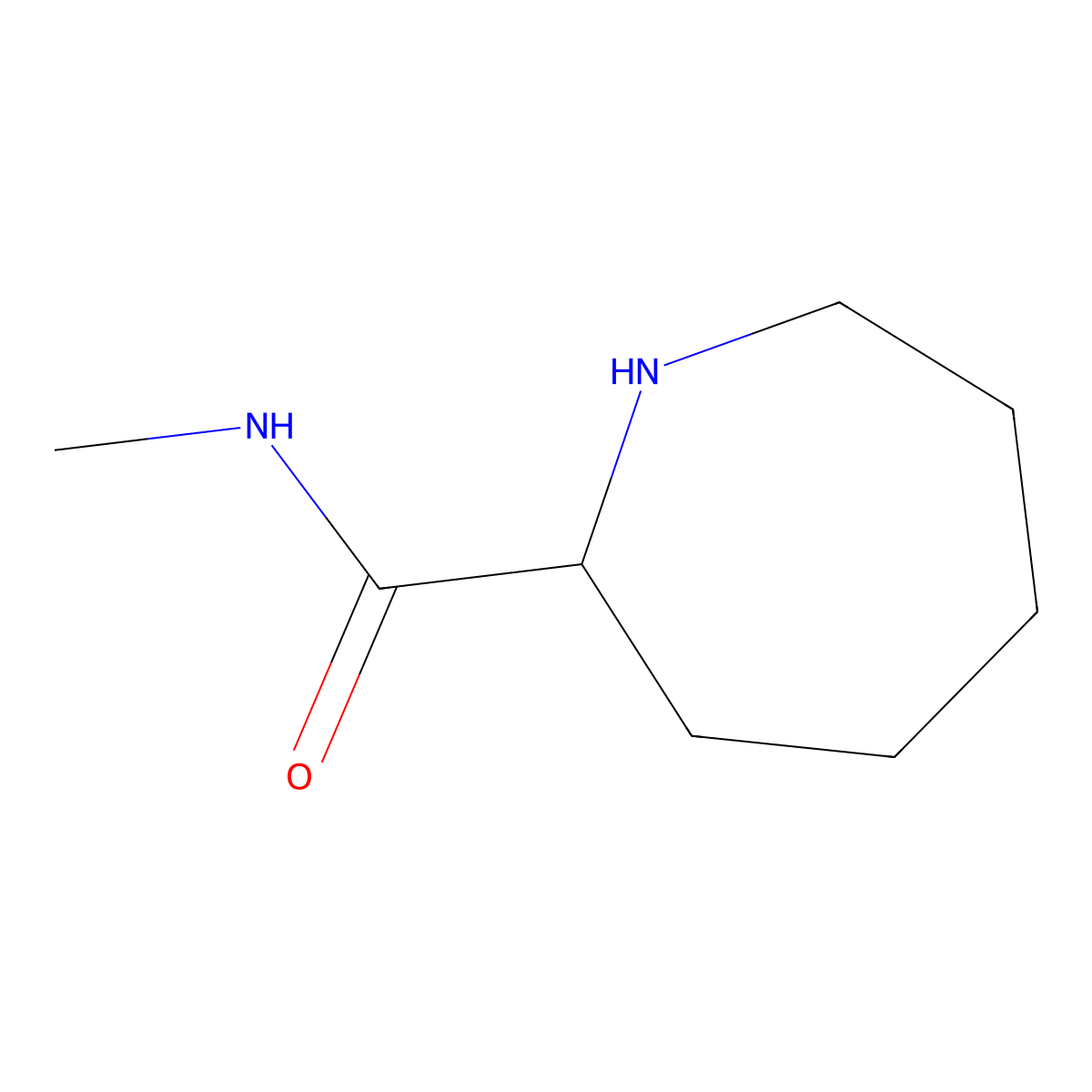 N-methylazepane-2-carboxamide molecular structure, CAS 1343165-69-4