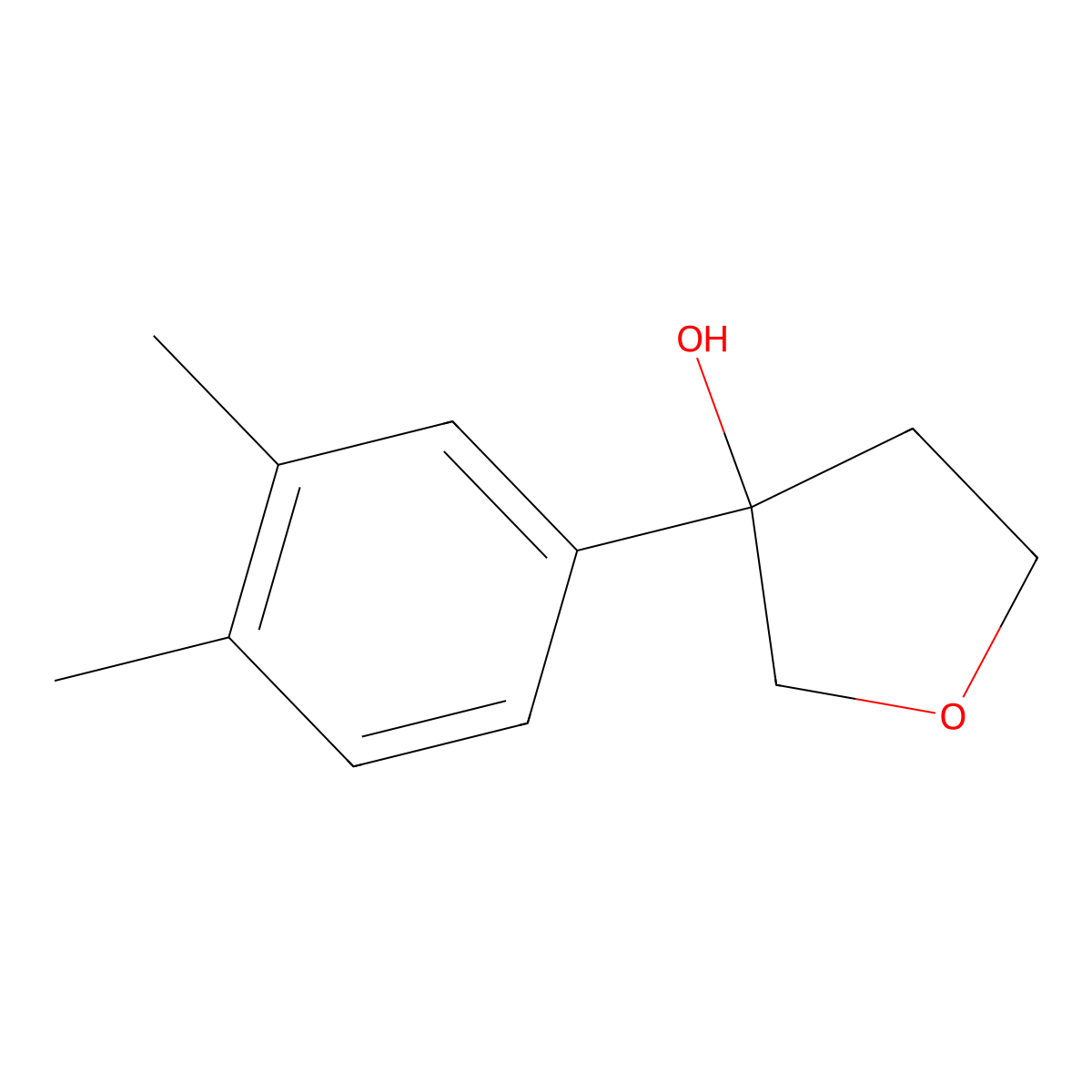 3-(3,4-Dimethylphenyl)tetrahydro-3-furanol molecular structure, CAS 1343174-11-7