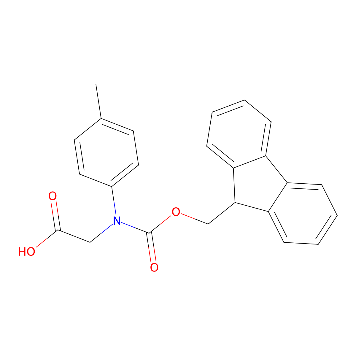 n-(((9h-Fluoren-9-yl)methoxy)carbonyl)-n-(p-tolyl)glycine molecular structure, CAS 1343177-25-2