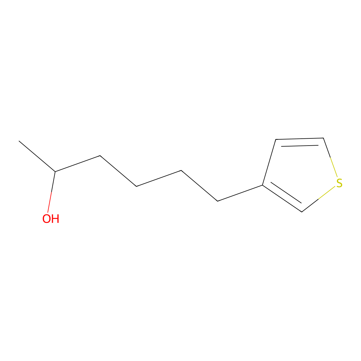 6-(Thiophen-3-yl)hexan-2-ol molecular structure, CAS 1343177-70-7