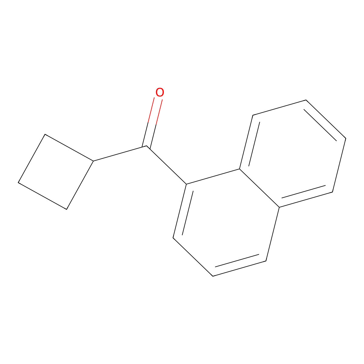 Cyclobutyl(naphthalen-1-yl)methanone molecular structure, CAS 1343179-90-7