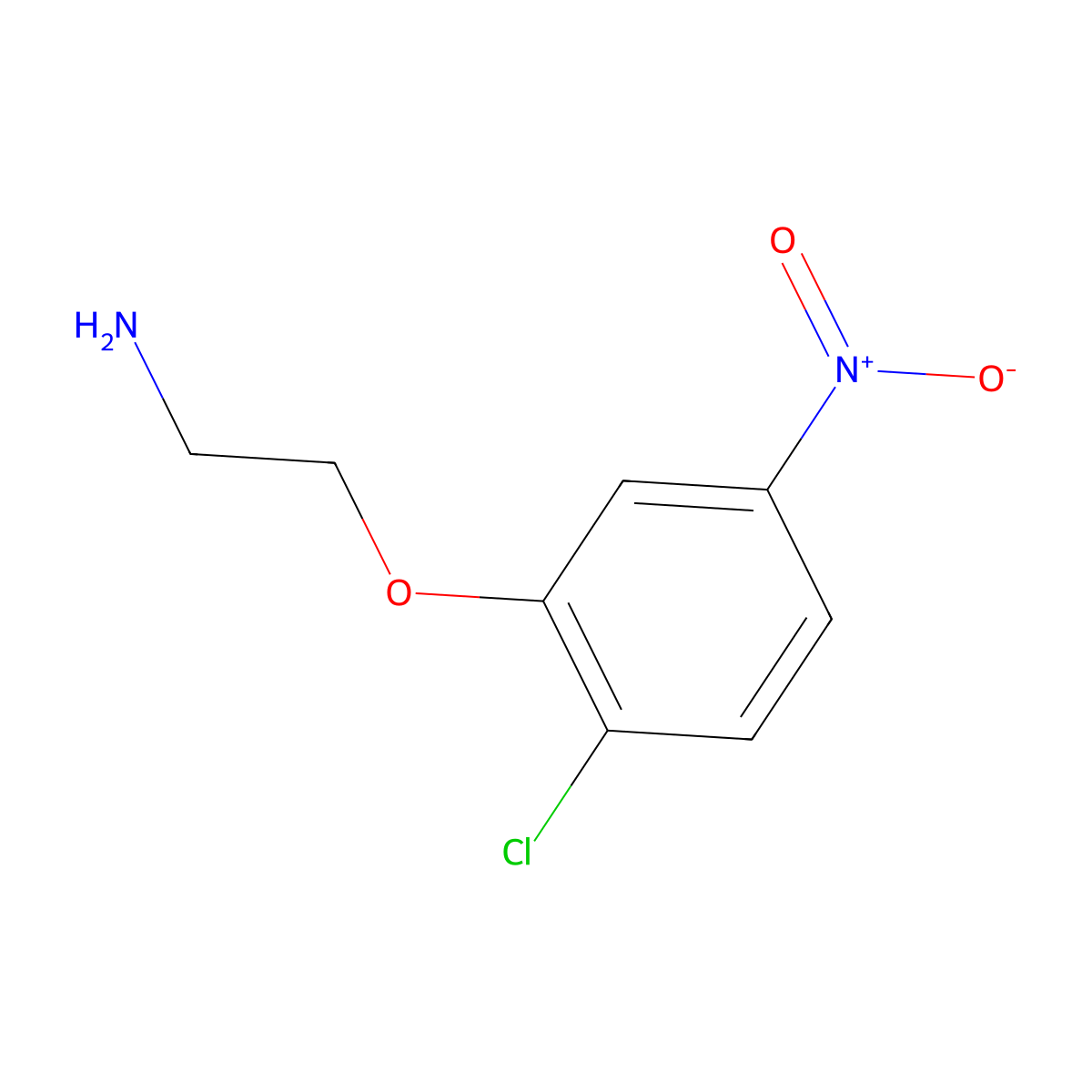 2-(2-Chloro-5-nitrophenoxy)ethan-1-amine molecular structure, CAS 1343184-35-9