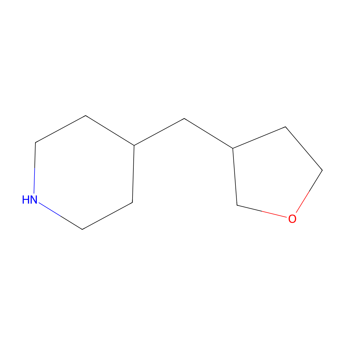 4-[(Oxolan-3-yl)methyl]piperidine molecular structure, CAS 1343185-07-8