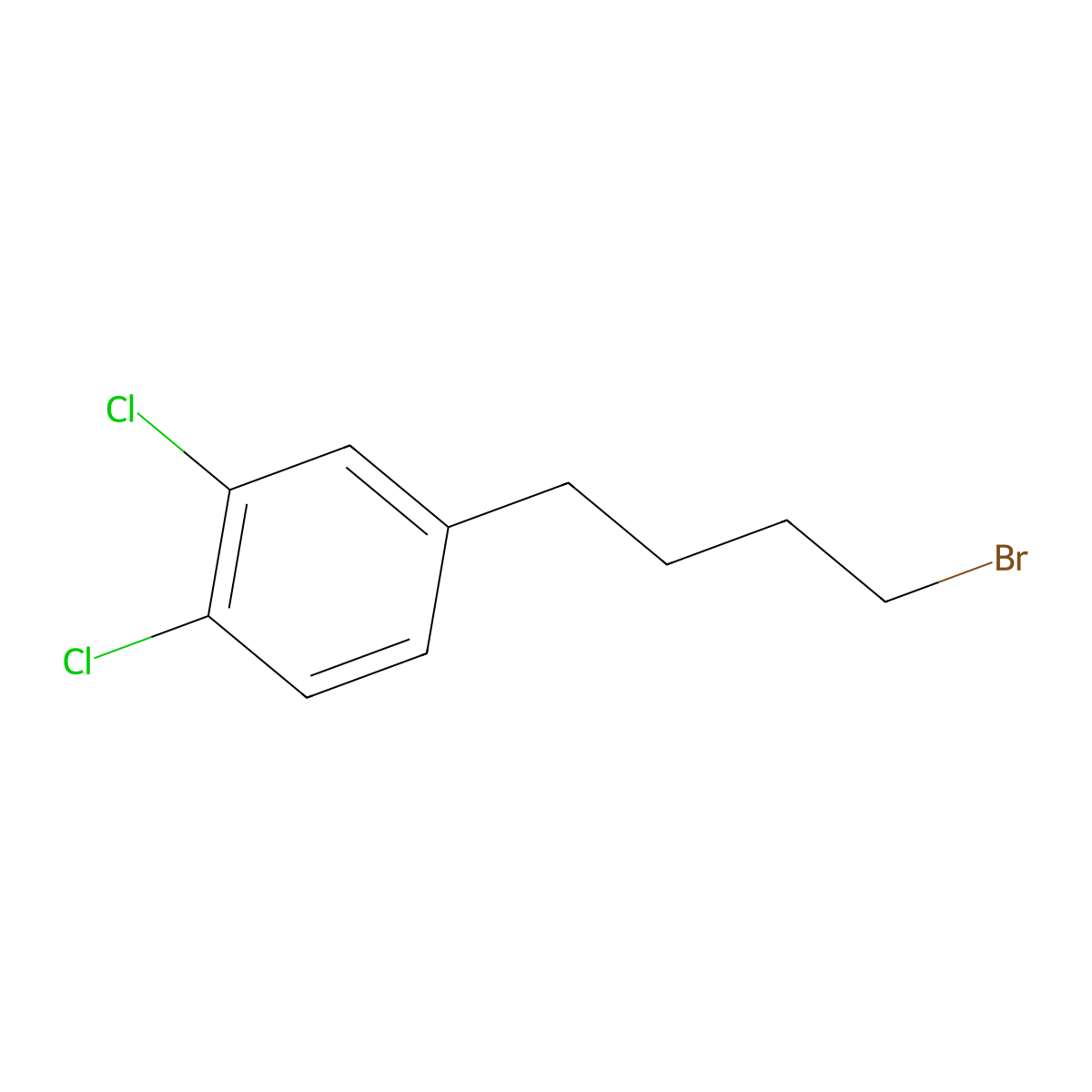 4-(4-Bromobutyl)-1,2-dichlorobenzene molecular structure, CAS 1343186-84-4