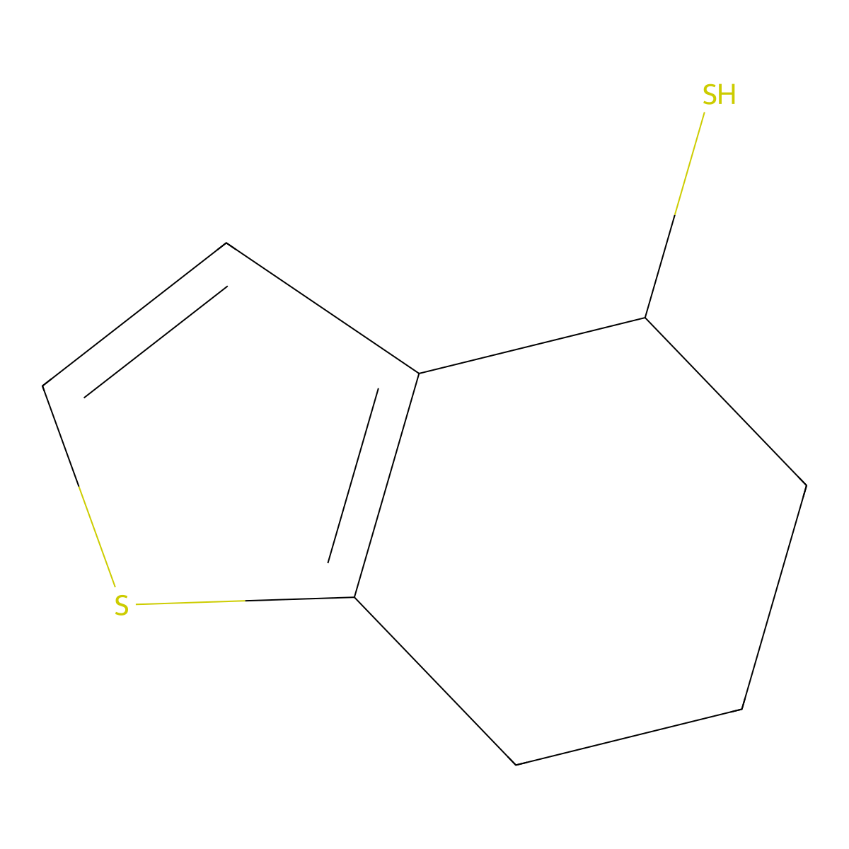 4,5,6,7-Tetrahydro-1-benzothiophene-4-thiol molecular structure, CAS 1343187-93-8