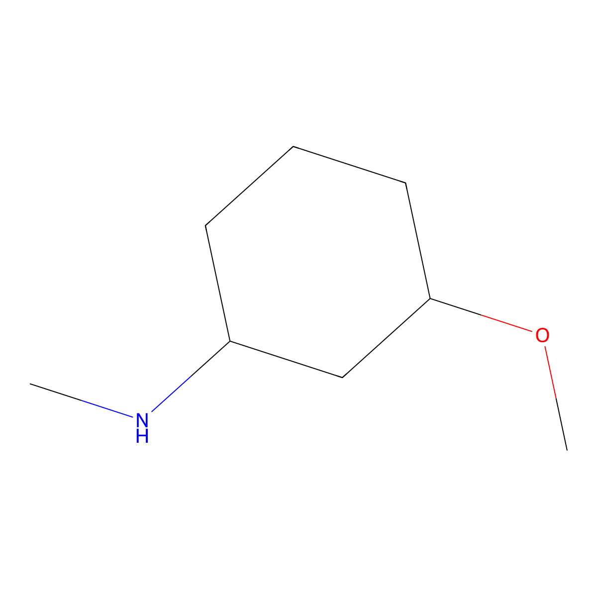 3-methoxy-N-methylcyclohexan-1-amine molecular structure, CAS 1343188-84-0