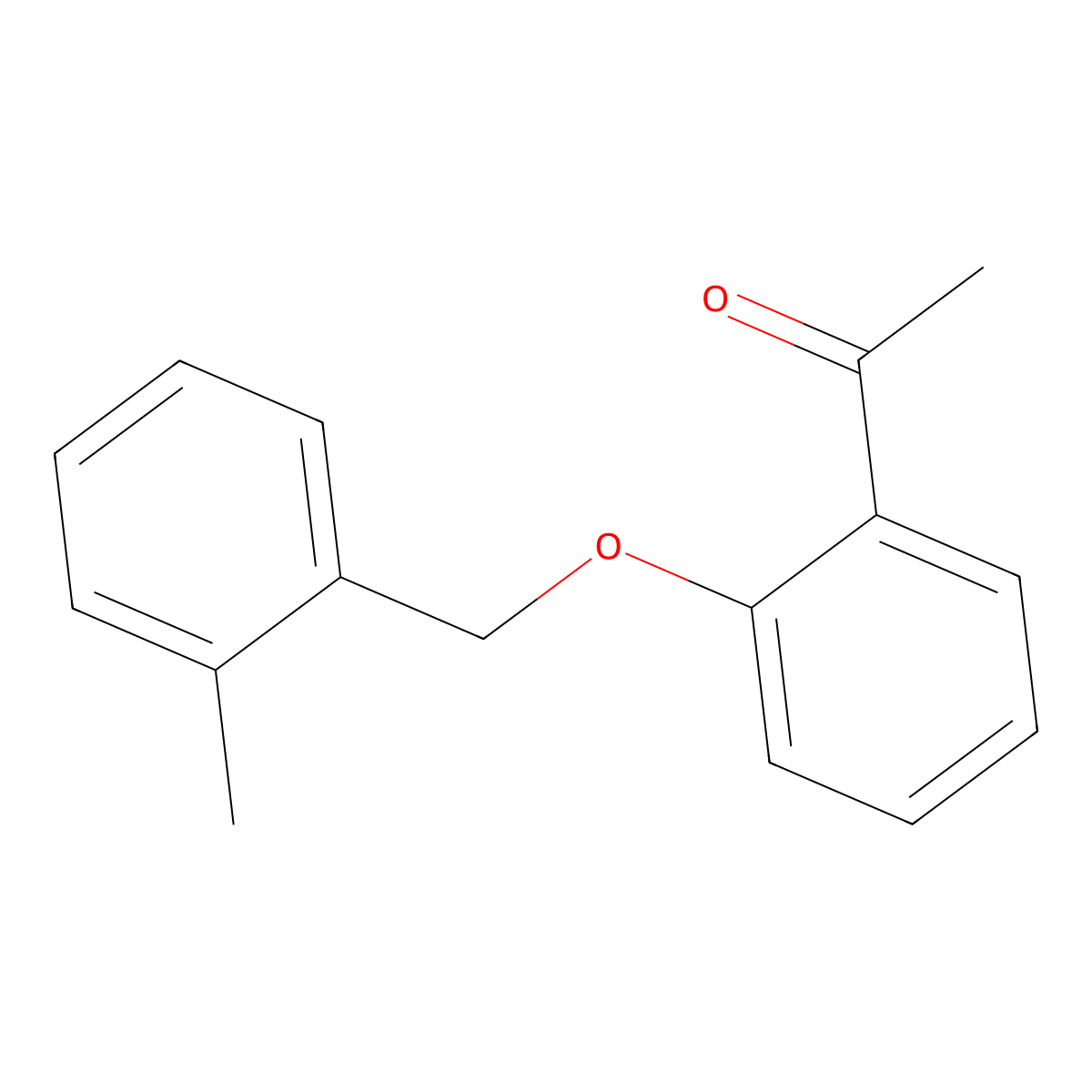 1-[2-[(2-Methylphenyl)methoxy]phenyl]ethanone molecular structure, CAS 134319-15-6