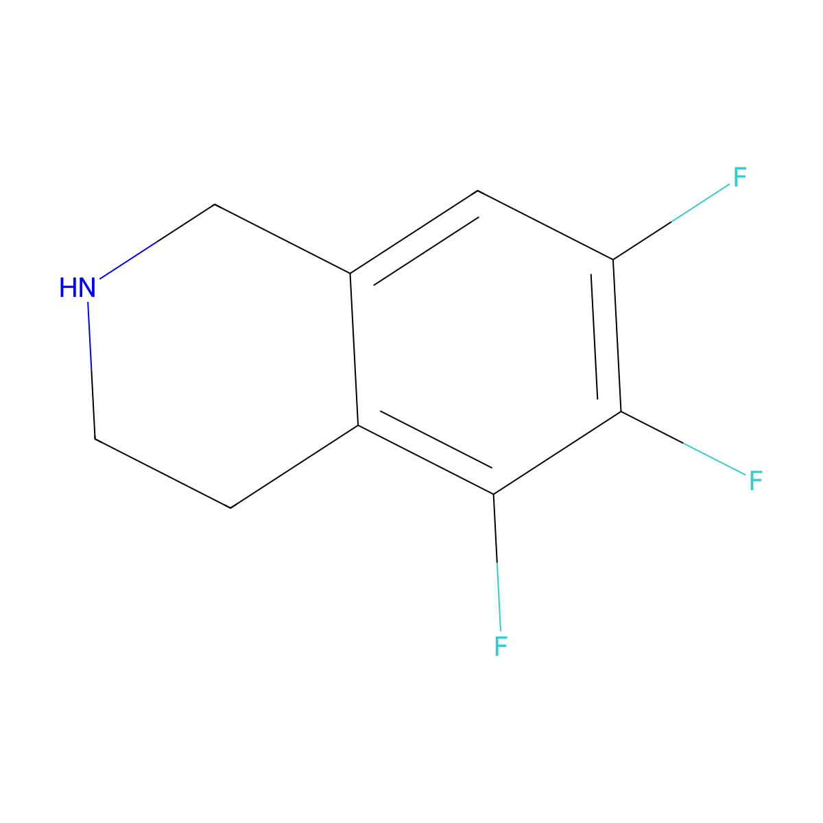5,6,7-Trifluoro-1,2,3,4-tetrahydroisoquinoline molecular structure, CAS 1343194-21-7