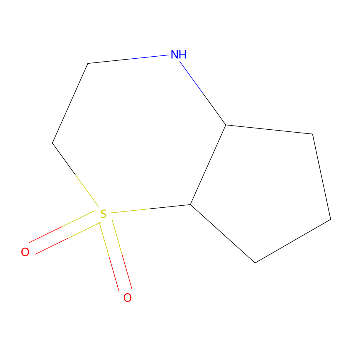 Octahydrocyclopenta[b][1,4]thiazine 1,1-dioxide molecular structure, CAS 1343196-48-4
