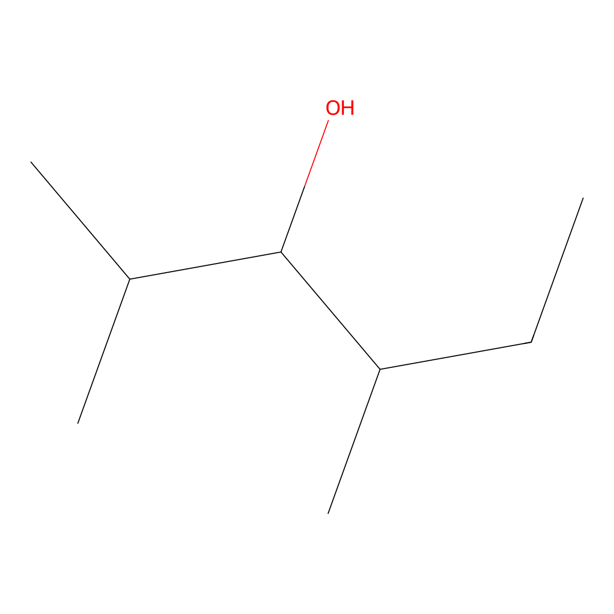 2,4-Dimethylhexan-3-ol molecular structure, CAS 13432-25-2