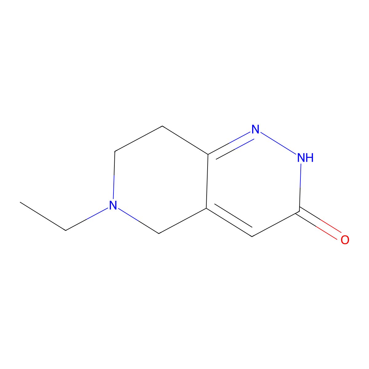 6-ethyl-2H,3H,5H,6H,7H,8H-pyrido[4,3-c]pyridazin-3-one molecular structure, CAS 1343201-14-8