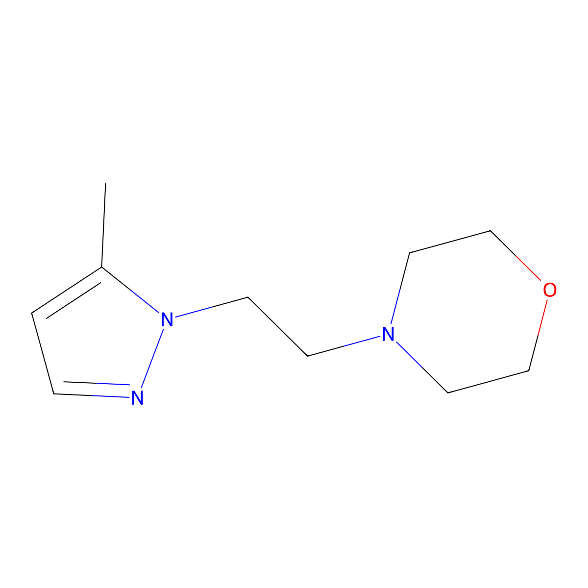 4-[2-(5-Methyl-1H-pyrazol-1-yl)ethyl]morpholine molecular structure, CAS 1343205-47-9
