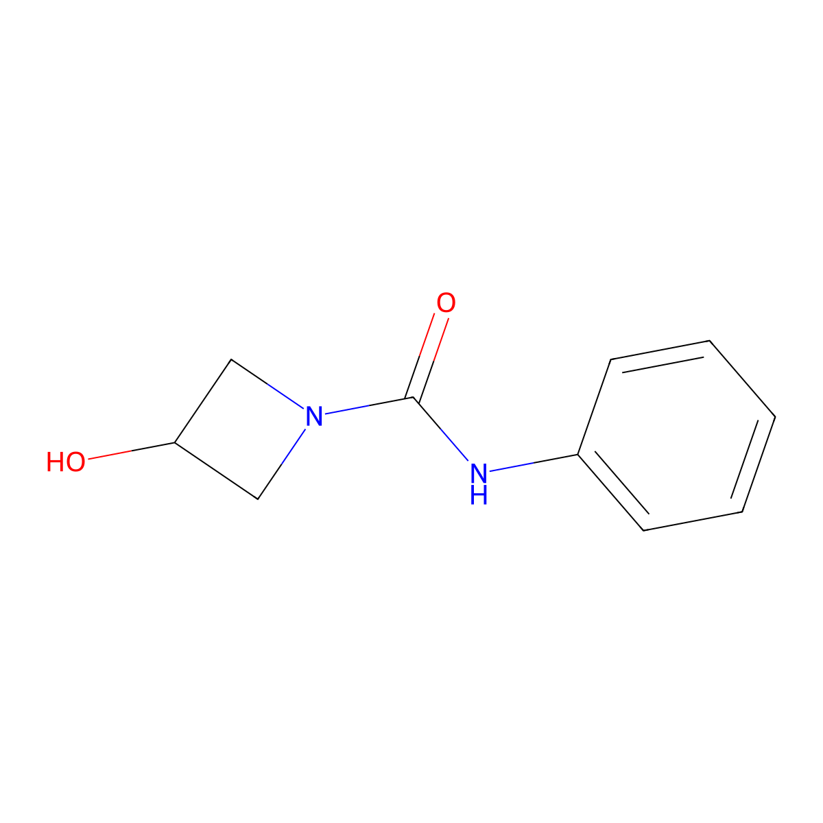 3-hydroxy-N-phenylazetidine-1-carboxamide molecular structure, CAS 1343208-59-2