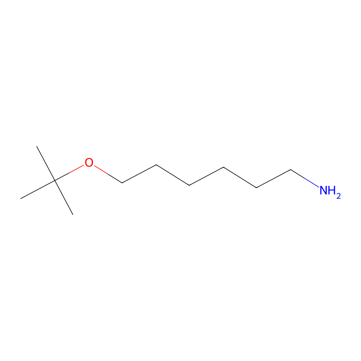 6-(Tert-butoxy)hexan-1-amine molecular structure, CAS 1343216-02-3