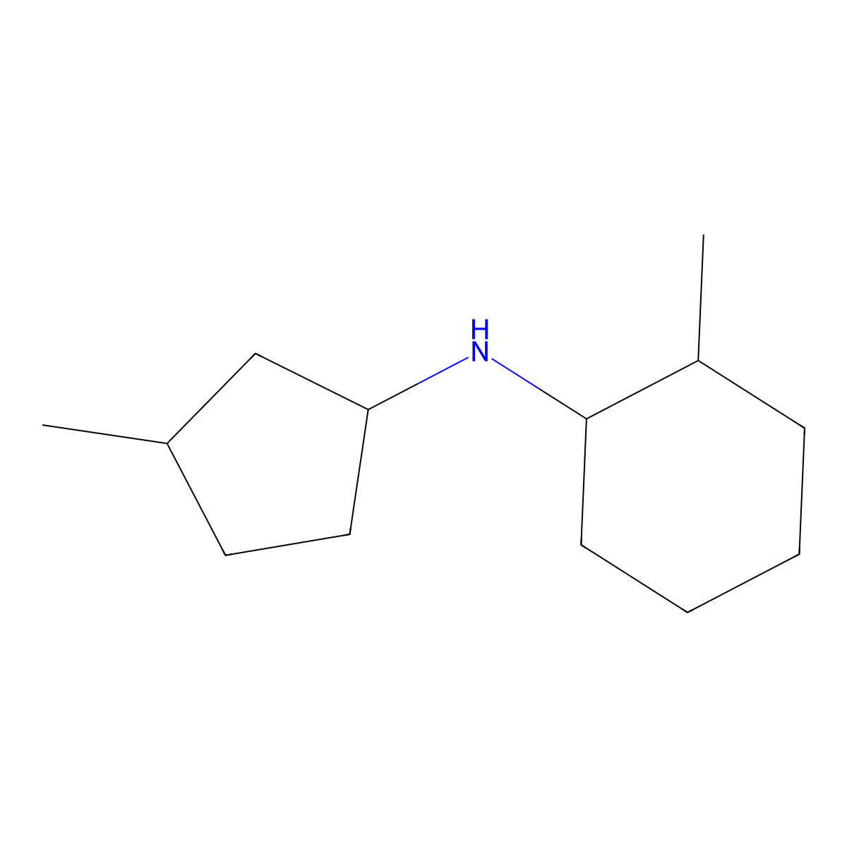 2-methyl-N-(3-methylcyclopentyl)cyclohexan-1-amine molecular structure, CAS 1343223-11-9