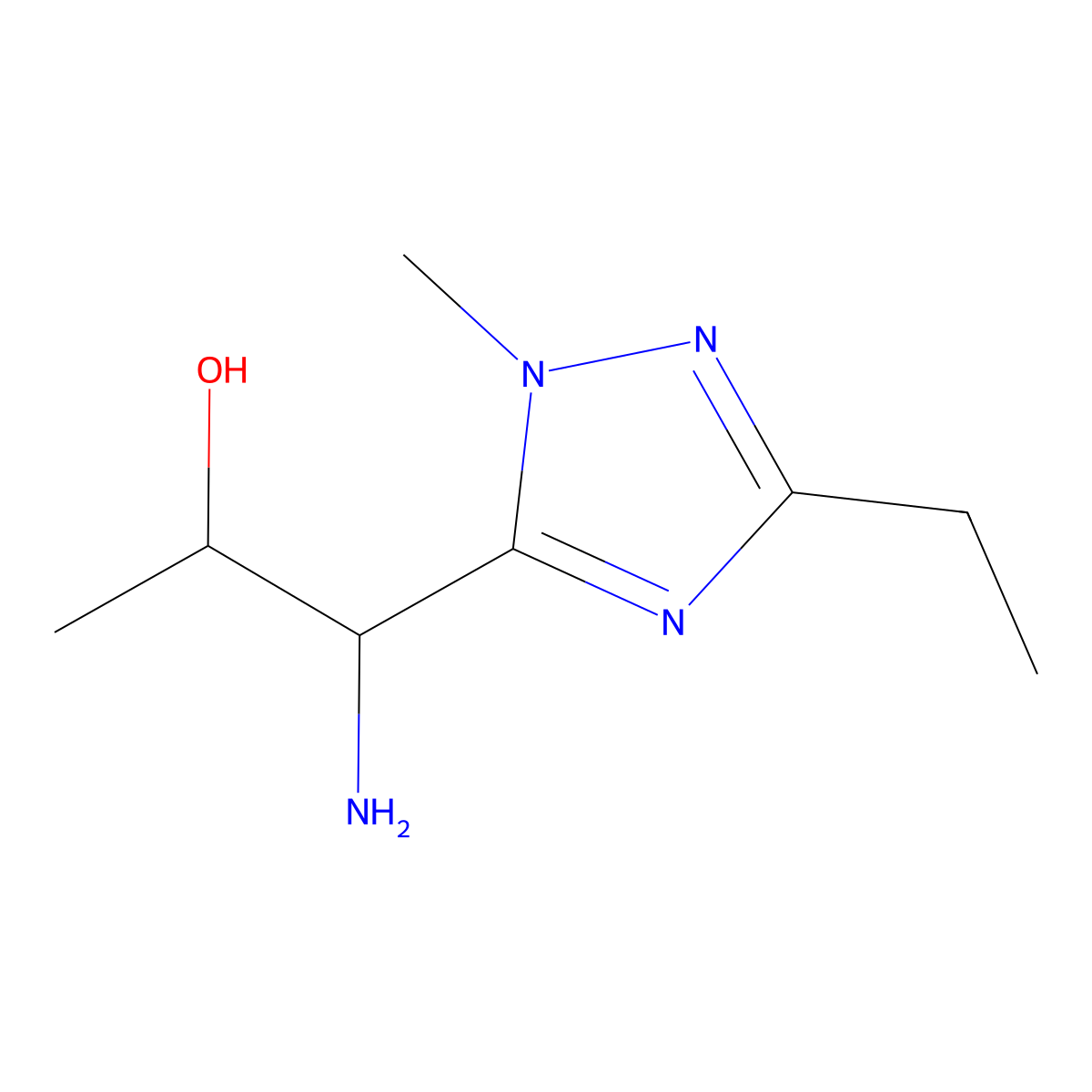 1-Amino-1-(3-ethyl-1-methyl-1h-1,2,4-triazol-5-yl)propan-2-ol molecular structure, CAS 1343223-65-3