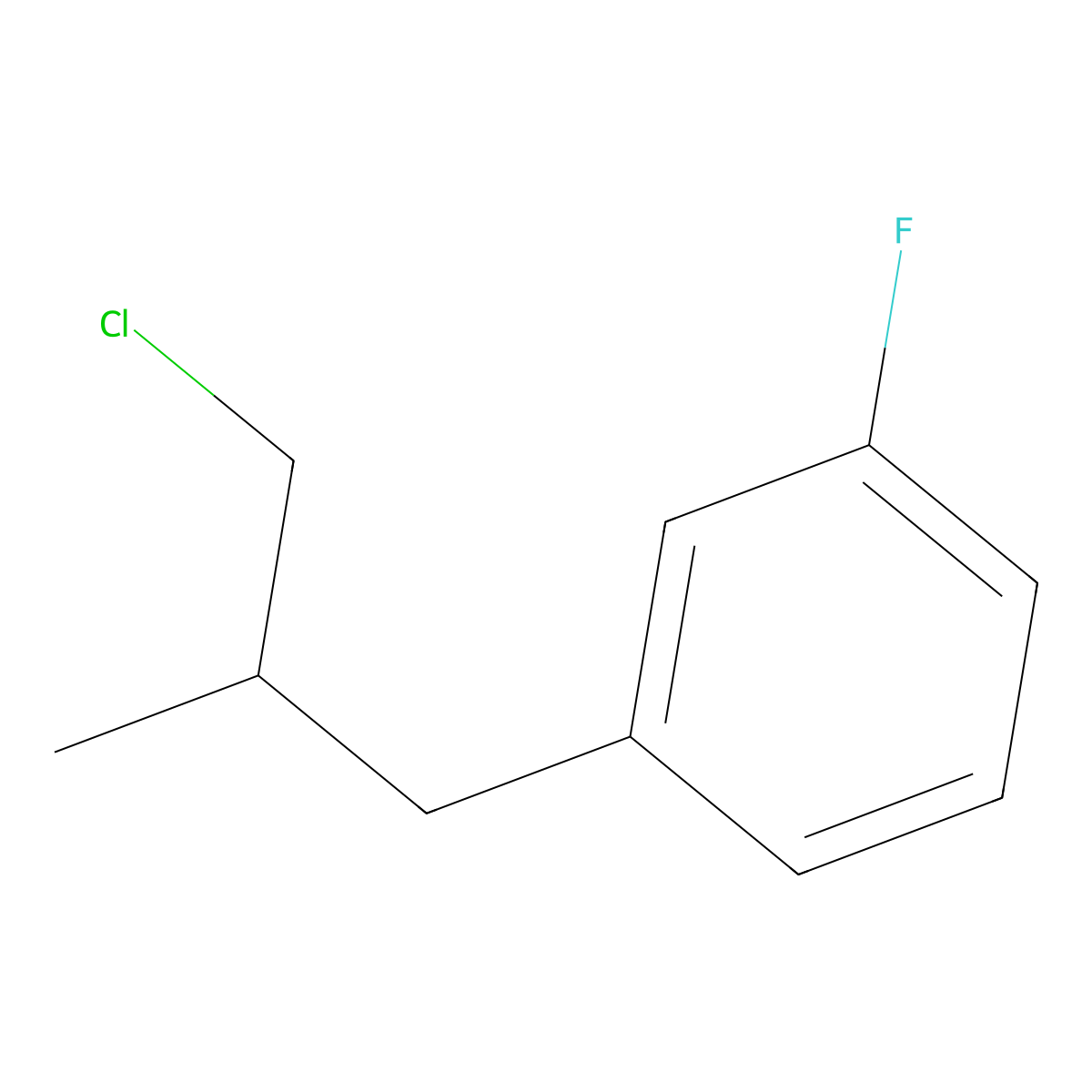 1-(3-Chloro-2-methylpropyl)-3-fluoro-benzene molecular structure, CAS 1343231-00-4