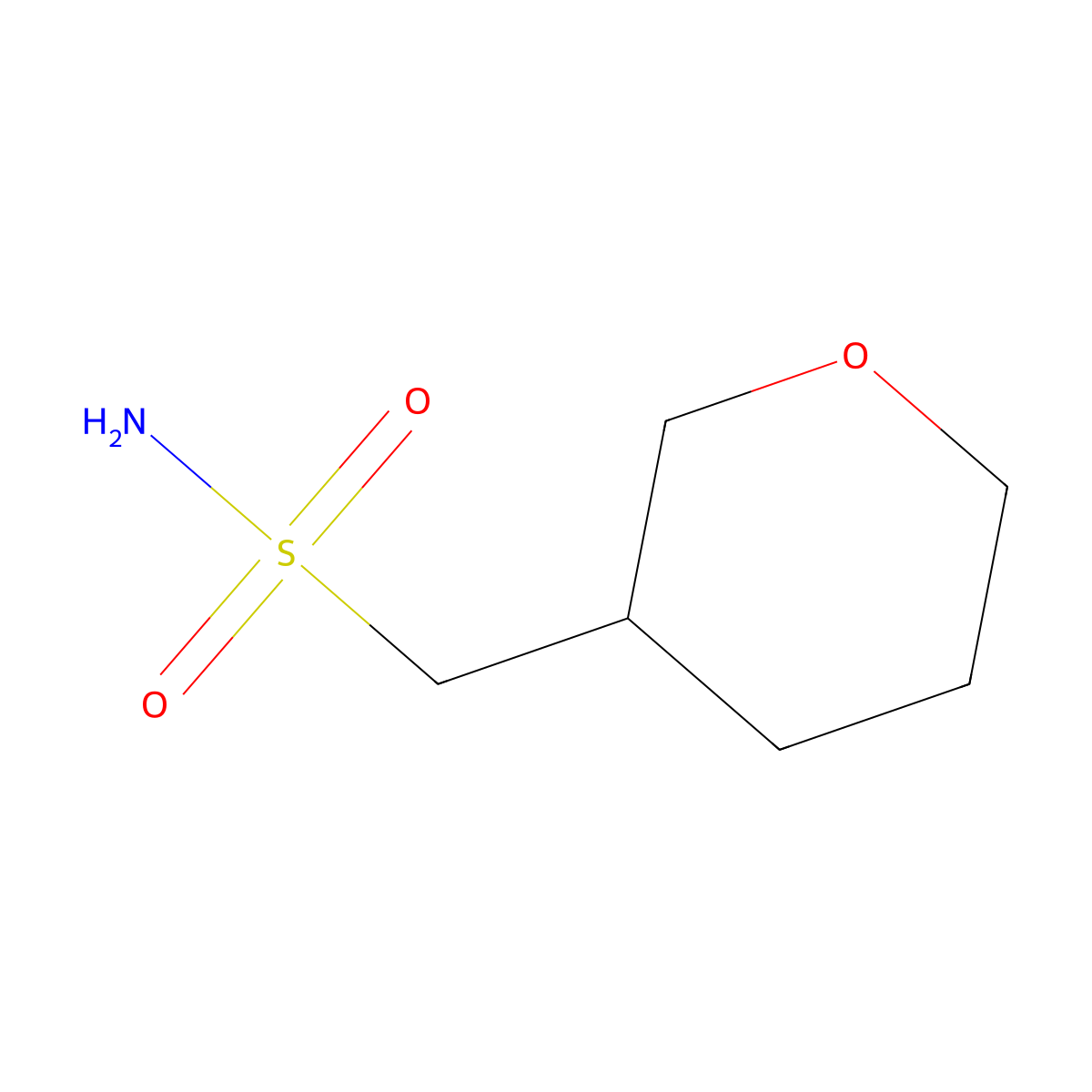 (Oxan-3-yl)methanesulfonamide molecular structure, CAS 1343232-78-9