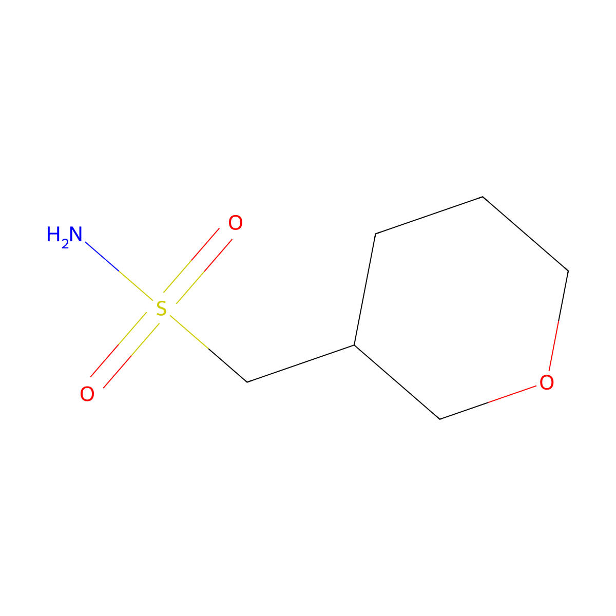 (Oxan-3-yl)methanesulfonamide molecular structure, CAS 1343232-78-9