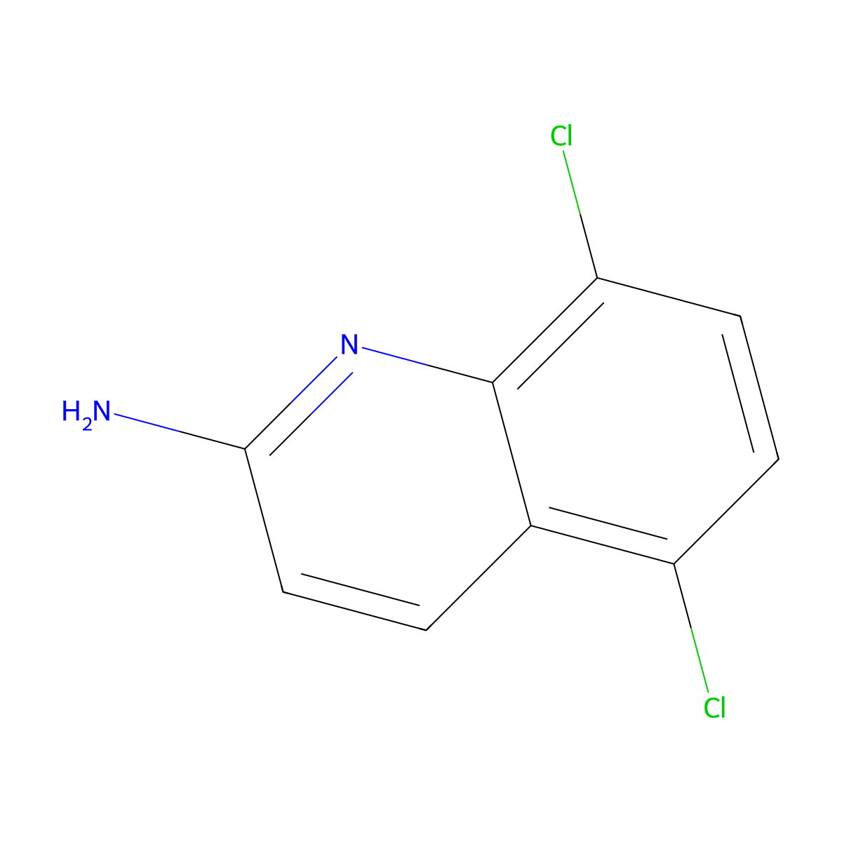 5,8-Dichloroquinolin-2-amine molecular structure, CAS 1343233-44-2