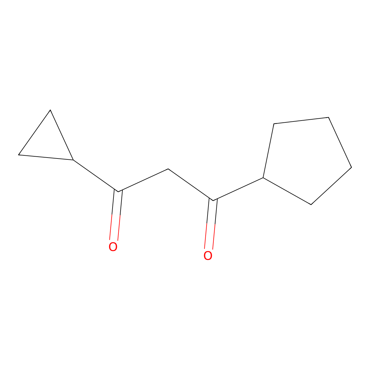 1-Cyclopentyl-3-cyclopropylpropane-1,3-dione molecular structure, CAS 1343234-67-2