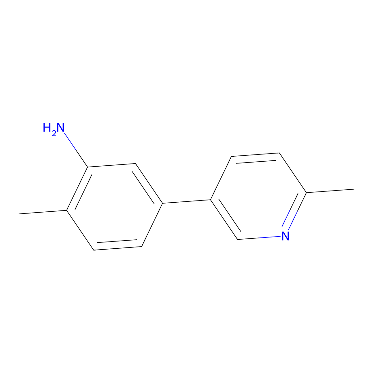 2-Methyl-5-(6-methylpyridin-3-yl)aniline molecular structure, CAS 1343234-99-0