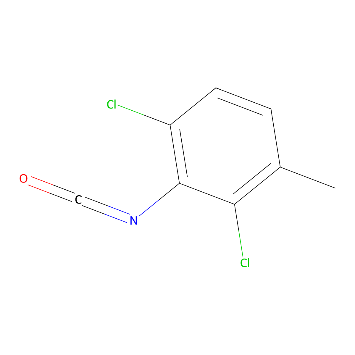 1,3-Dichloro-2-isocyanato-4-methylbenzene molecular structure, CAS 1343236-38-3