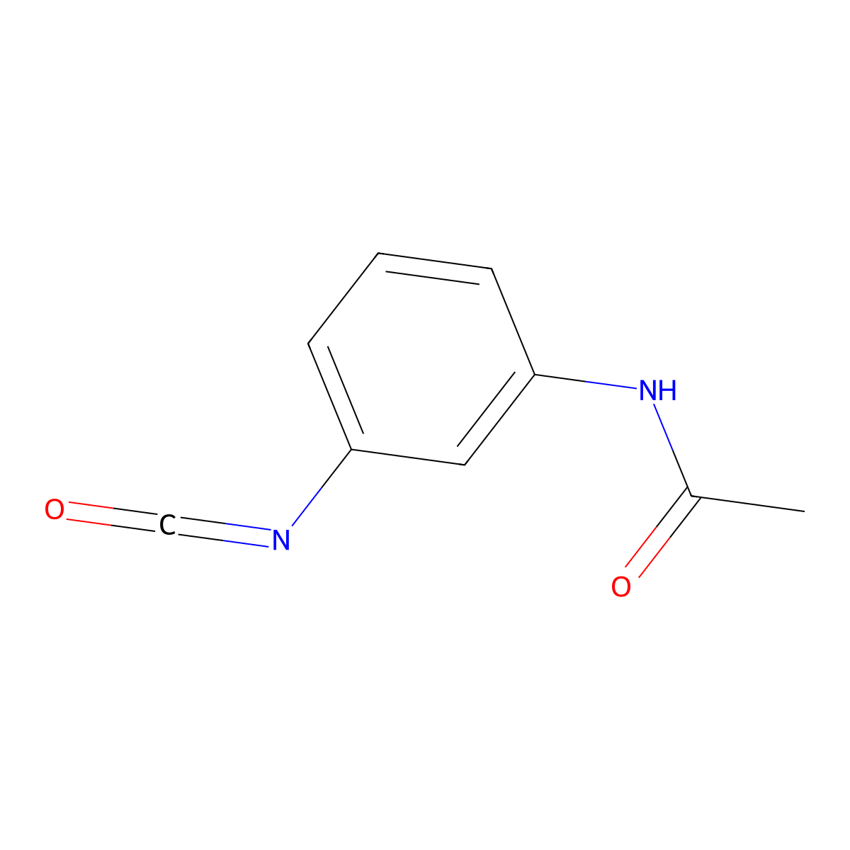 N-(3-isocyanatophenyl)acetamide molecular structure, CAS 1343237-66-0