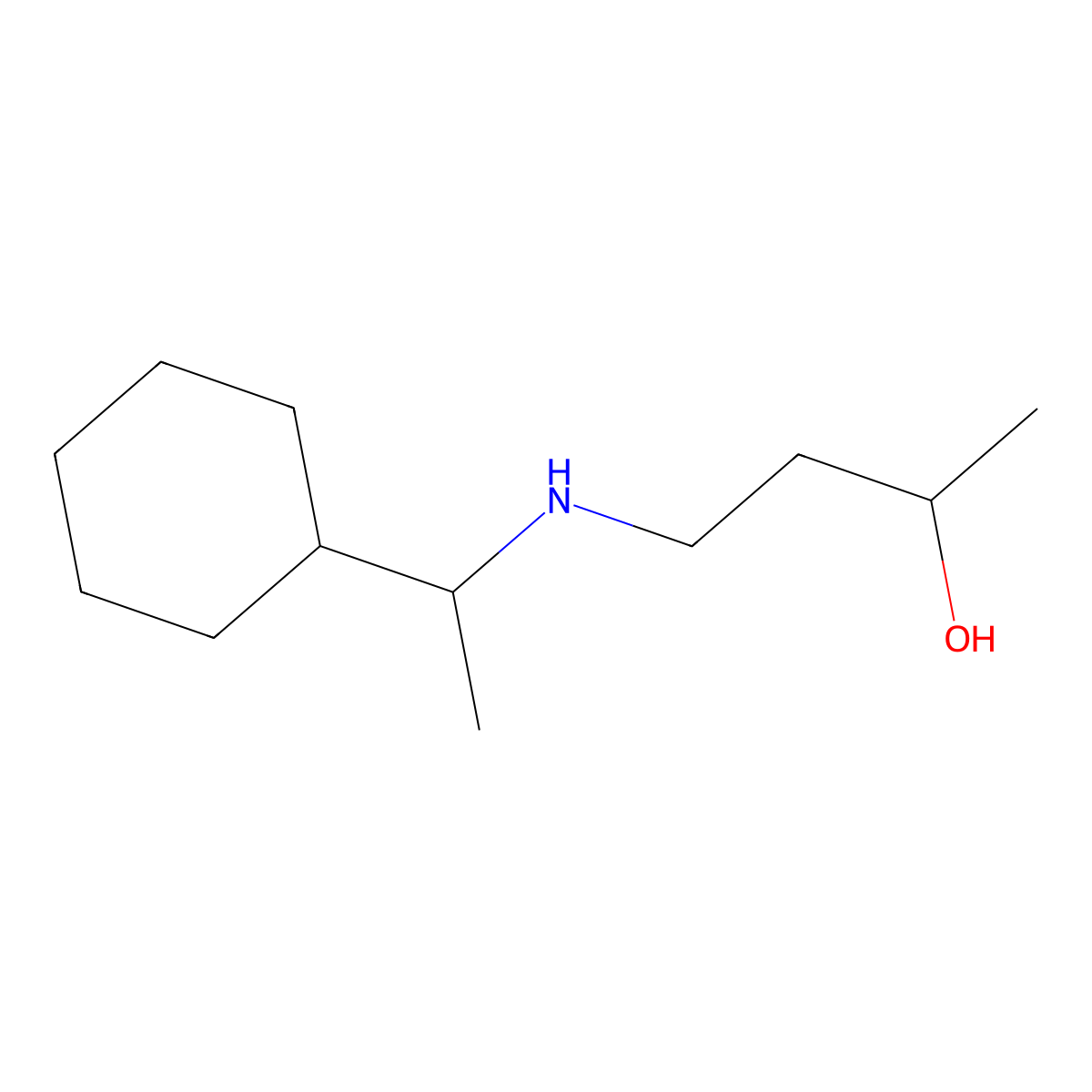 4-[(1-Cyclohexylethyl)amino]butan-2-ol molecular structure, CAS 1343244-31-4