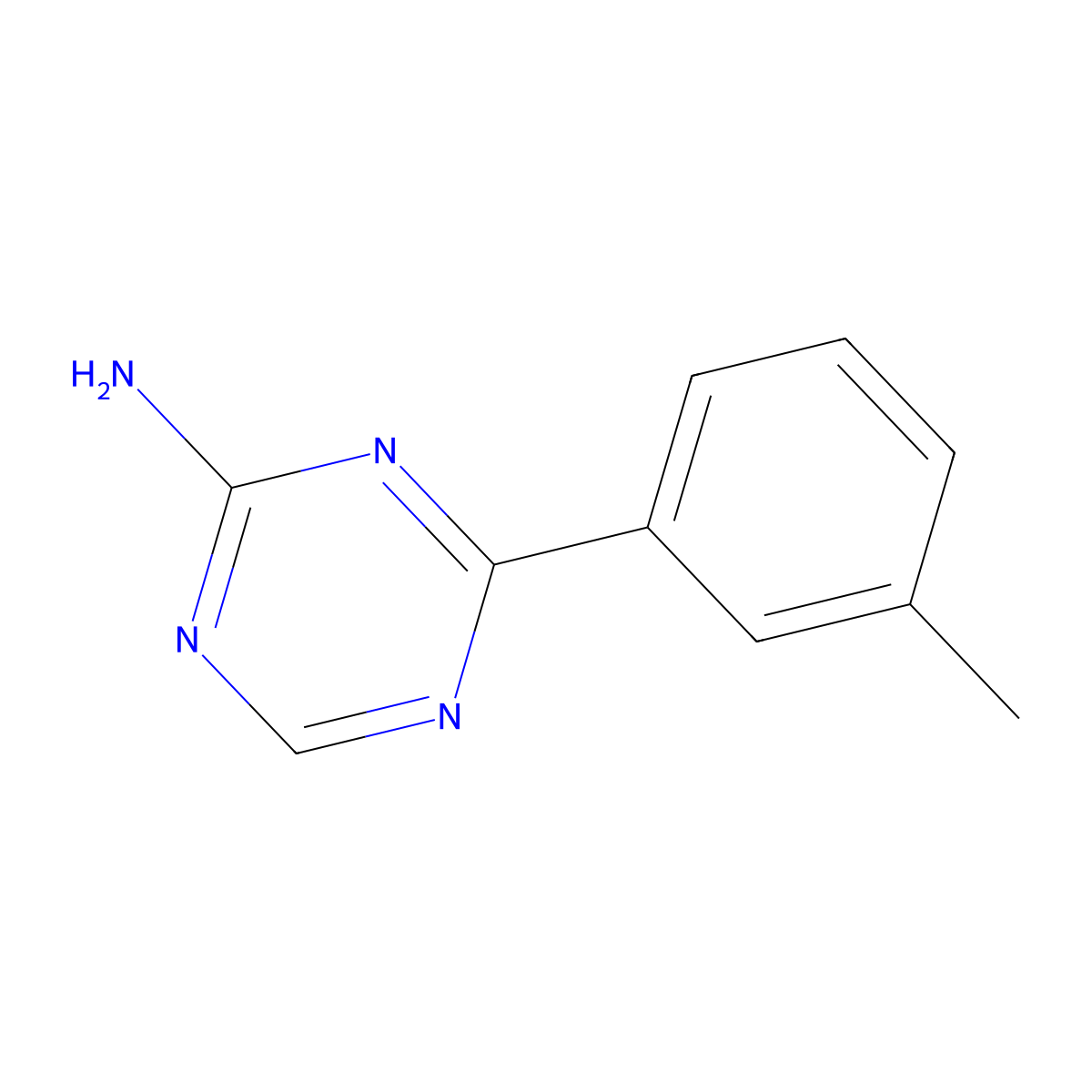 4-(3-Tolyl)-1,3,5-triazin-2-amine molecular structure, CAS 1343249-85-3
