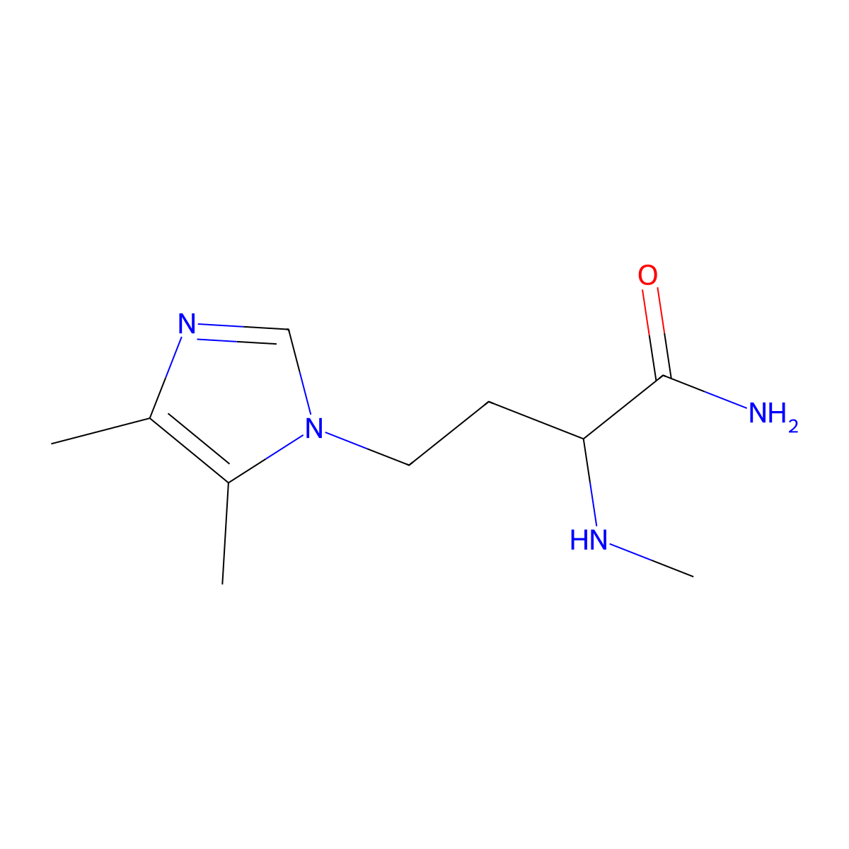 4-(4,5-Dimethyl-1h-imidazol-1-yl)-2-(methylamino)butanamide molecular structure, CAS 1343255-01-5