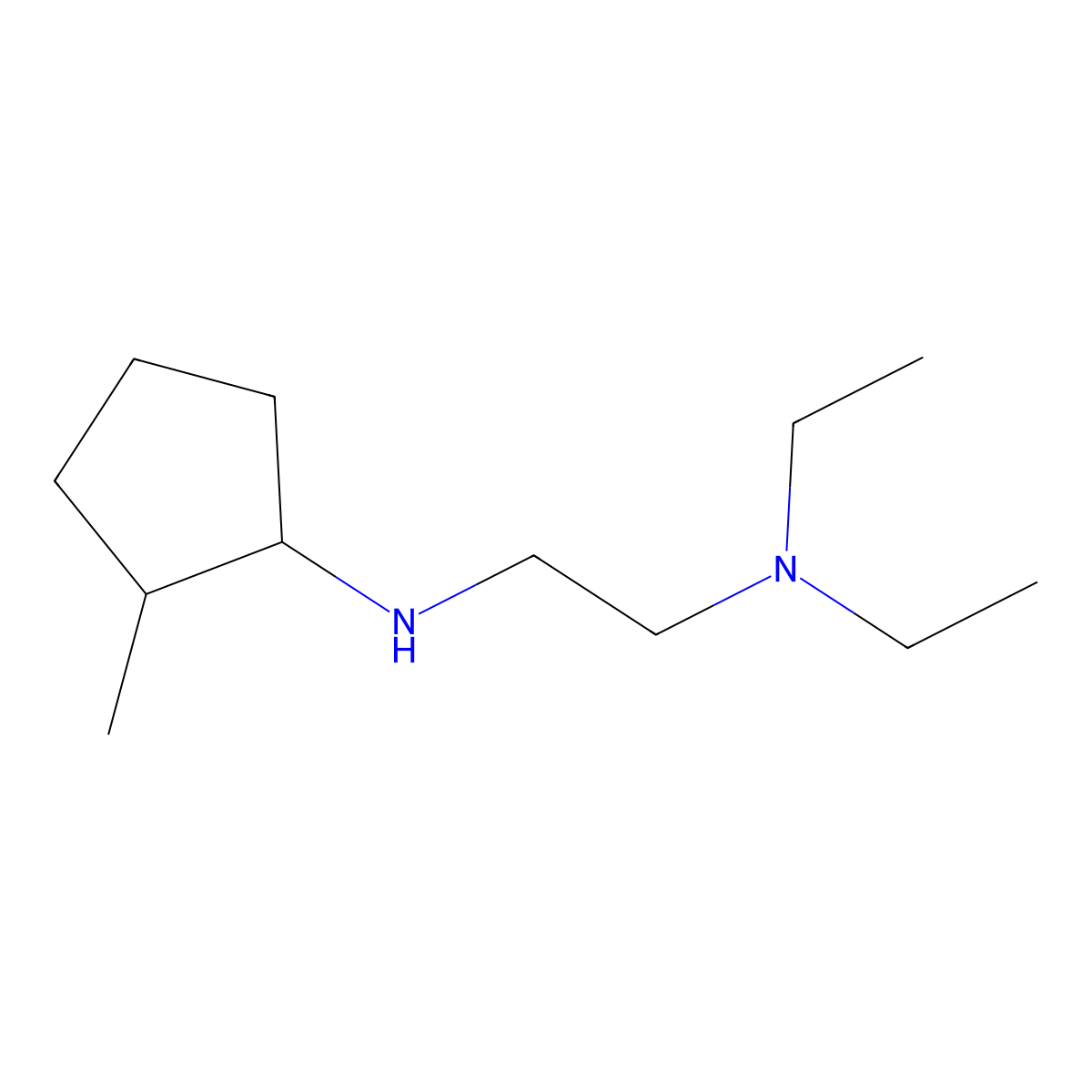 N1,N1-Diethyl-N2-(2-methylcyclopentyl)ethane-1,2-diamine molecular structure, CAS 1343261-49-3