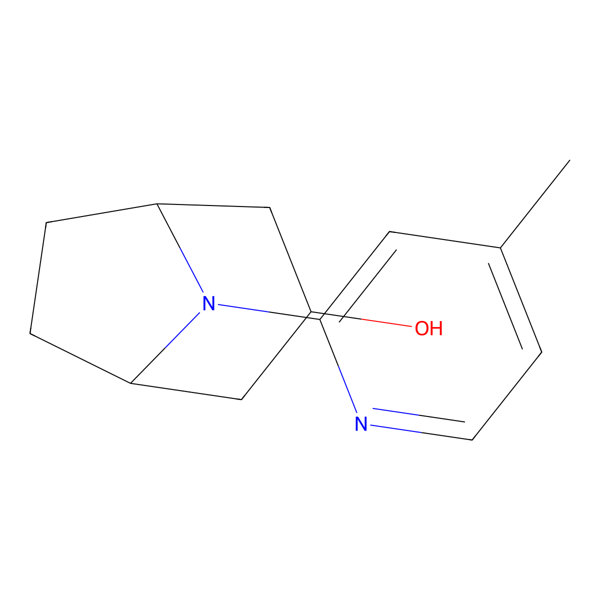 8-(4-Methylpyridin-2-yl)-8-azabicyclo[3.2.1]octan-3-ol molecular structure, CAS 1343269-70-4