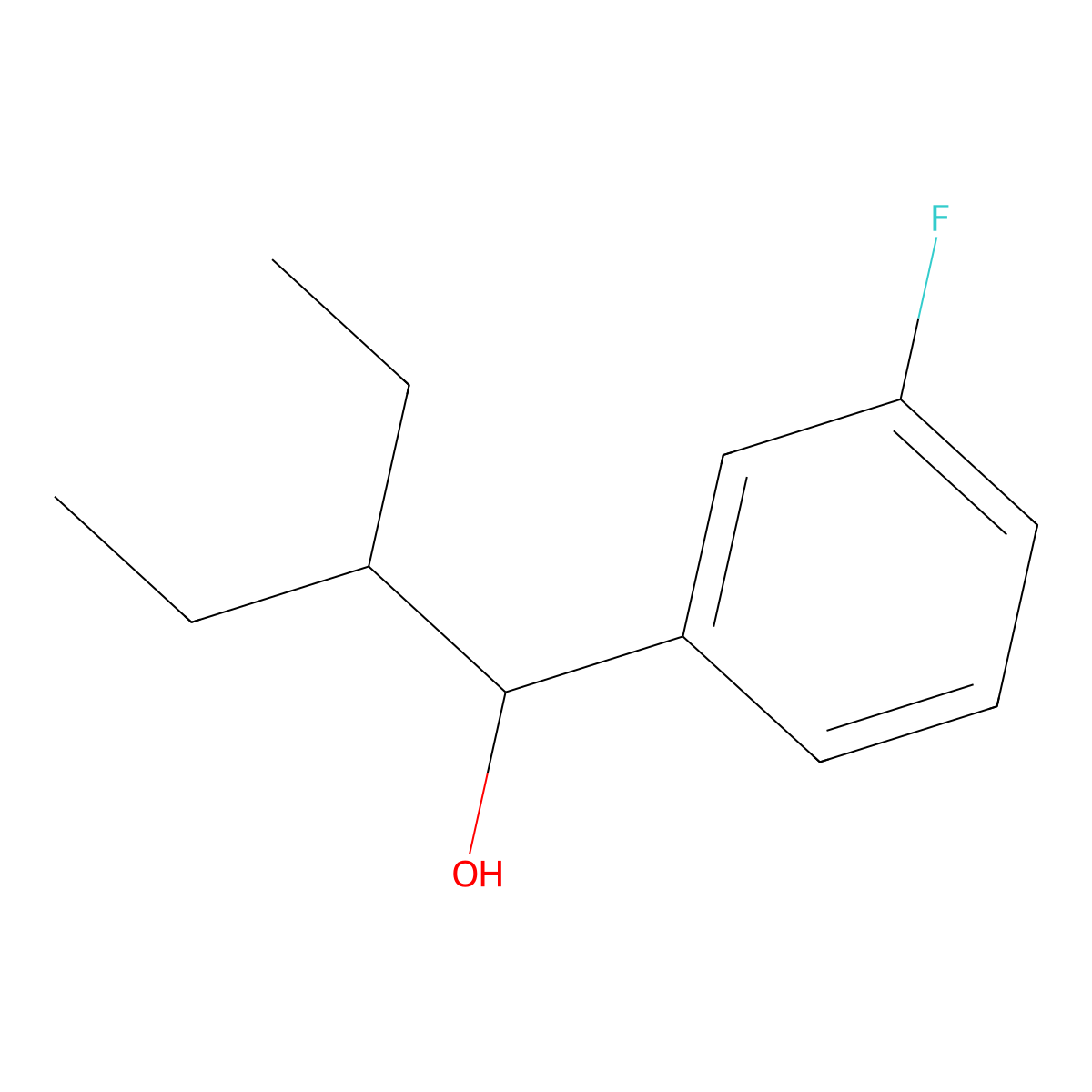 alpha-(1-Ethylpropyl)-3-fluorobenZenemethanol molecular structure, CAS 1343273-52-8