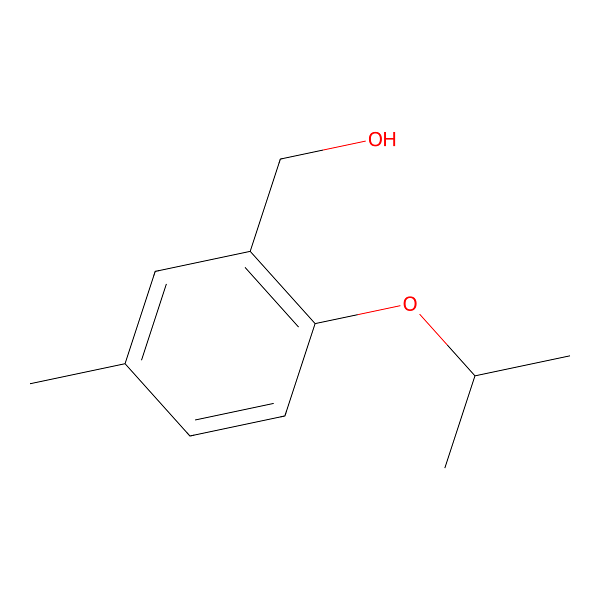 (5-Methyl-2-propan-2-yloxyphenyl)methanol molecular structure, CAS 1343277-94-0