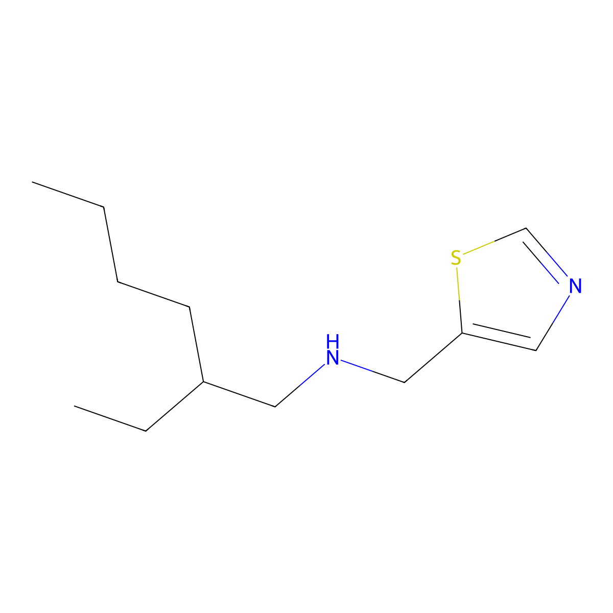2-Ethyl-N-(thiazol-5-ylmethyl)hexan-1-amine molecular structure, CAS 1343280-96-5